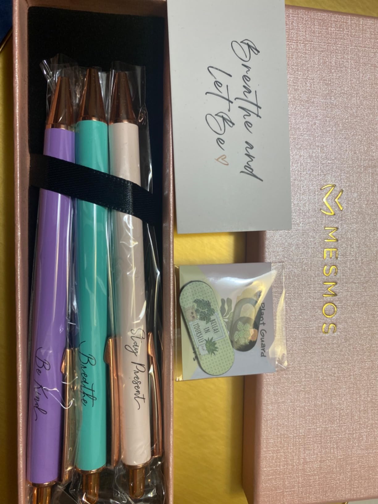 MESMOS 3pcs High End Luxury Congratulations Gifts for Women, Job Promotion Gifts for Women, Thank You Gift for Teacher, Employees, Coworkers, Mentors & Managers German-Ink & 1mm Swiss-Tip Luxury Pen. customer photo 1