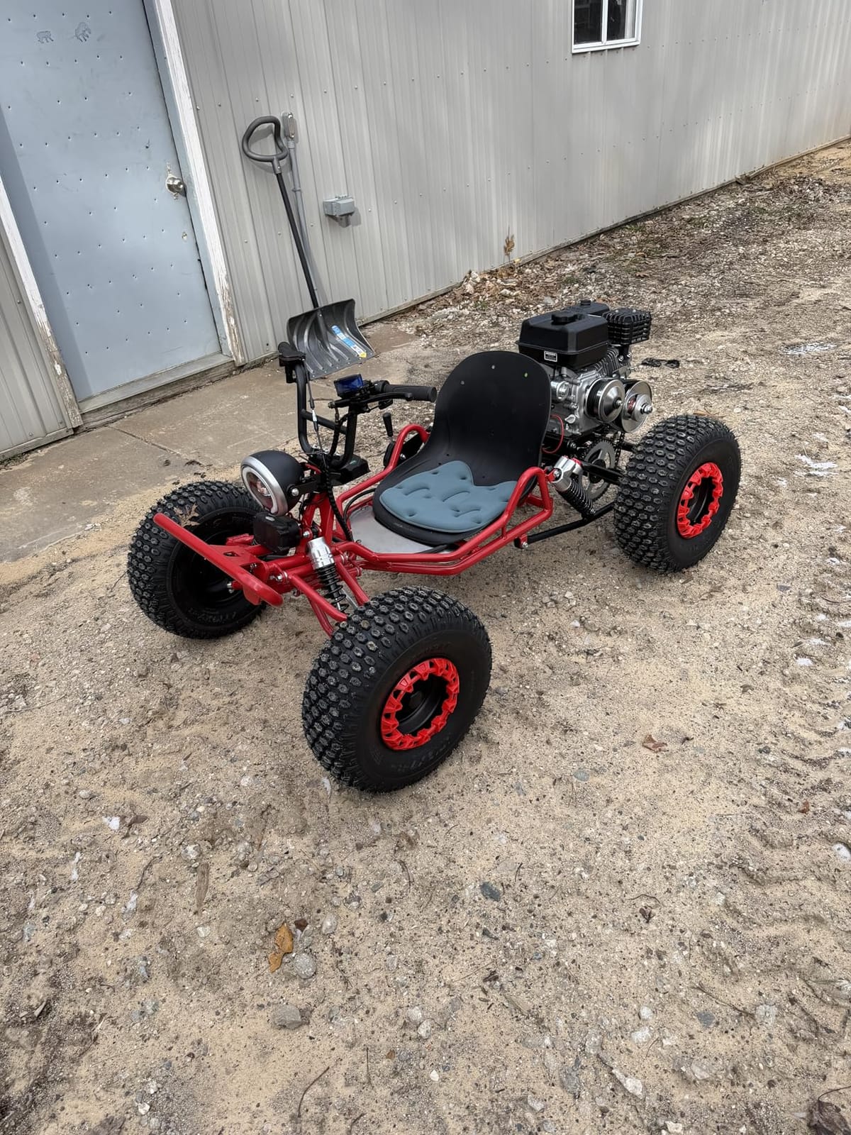 Dirt Trail 212cc Gas Off-Road Go Kart for Adults & Teens (Black) | 4-Stroke Engine, CVT, Electric + Pull Start, F/N/R, Hydraulic Disc Brakes, 8-Inch All-Terrain Tires, LED Headlight customer photo 1