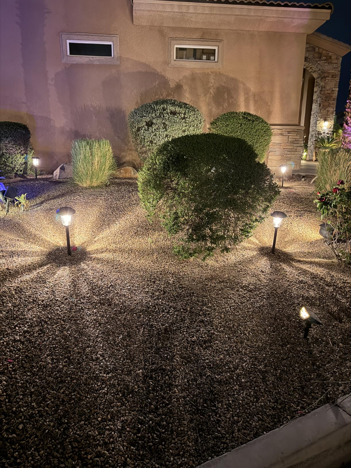 XMCOSY+ Solar Lights Outdoor, 6 Pack Metal Glass Solar Pathway Lights | Bright 20/40LM Landscape Lighting with Warm/Cool White, Solar Powered Waterproof Lights for Yard, Path, Walkway, Driveway customer photo 1