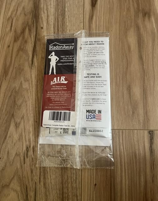 RadonAway Complete Radon Test Kit, Lab Fee Included | Home radon testing kit includes laboratory analysis fee for convenient indoor air screening customer photo 1