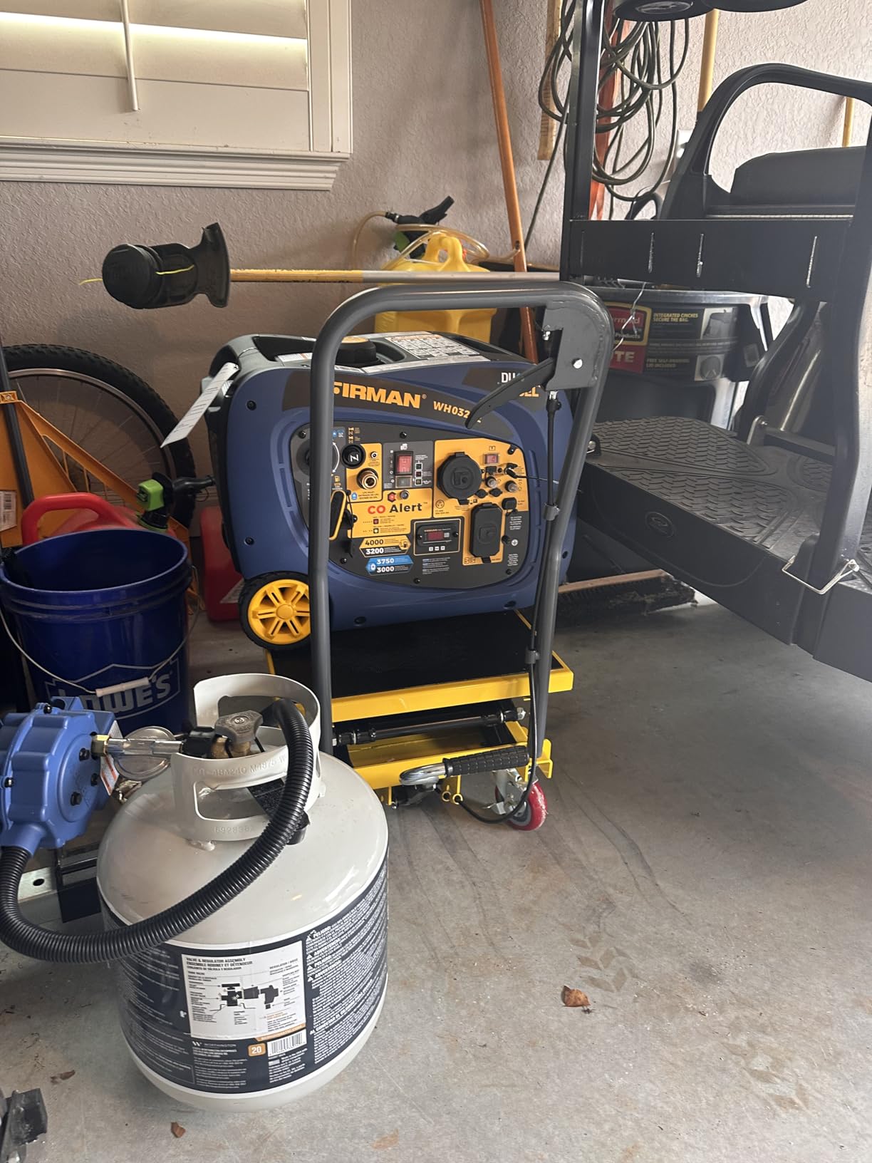 Hydraulic Lift Table Cart, 330 LBS Capacity 50 in Lifting Height, Manual Double Scissor Lift Table with Locking Wheels and Non-Slip Pad, Hydraulic Scissor Cart for Material Handling | Orange customer photo 2
