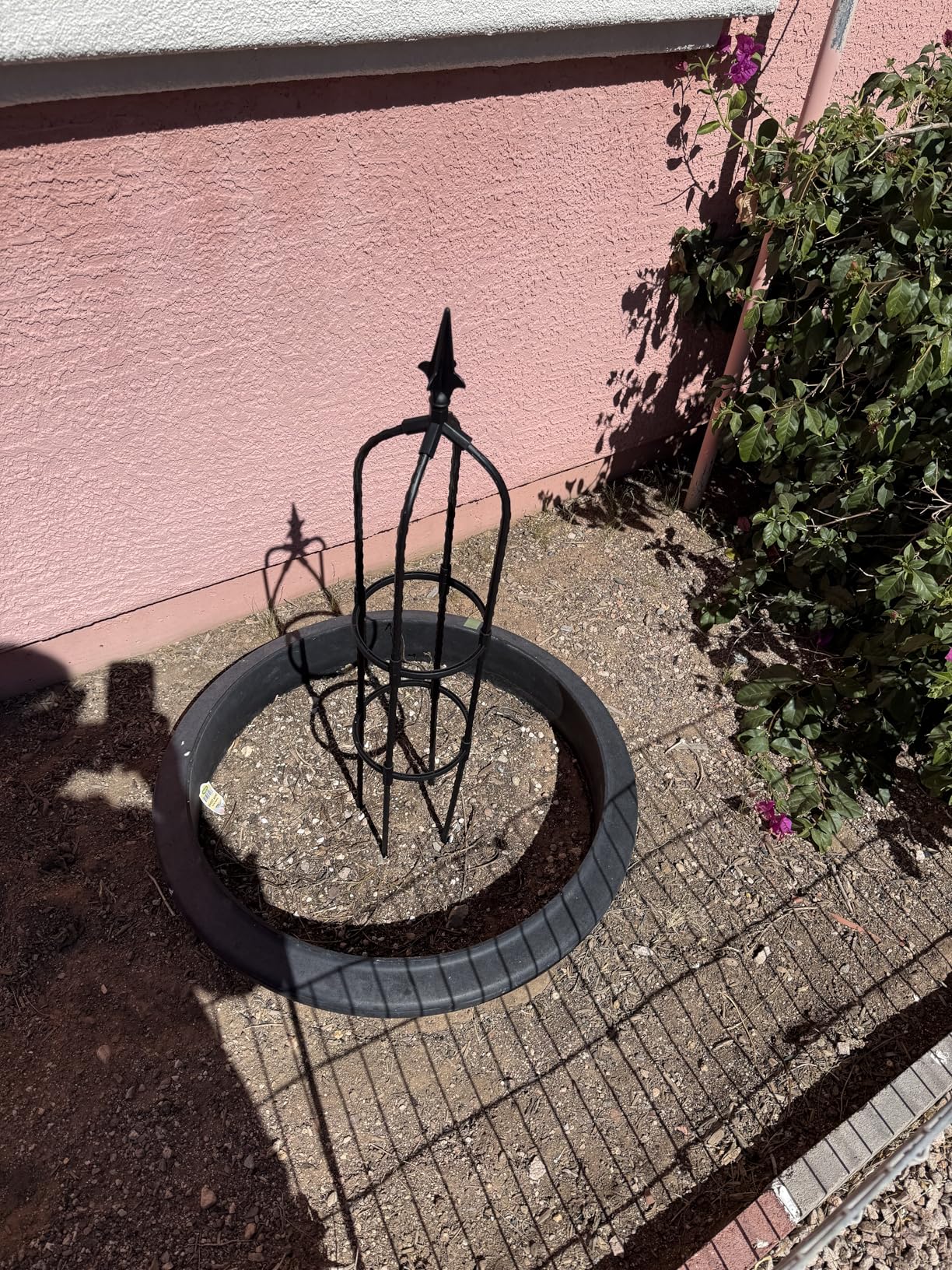 6.3FT, 100% Metal Thickened Garden Obelisk Trellis for Climbing Plants | 16mm Thick Steel Tubes, Sturdy Garden Trellis for Climbing Vines, Plant Support Stands for Potted Plants, Clematis, 1 Pack customer photo 2