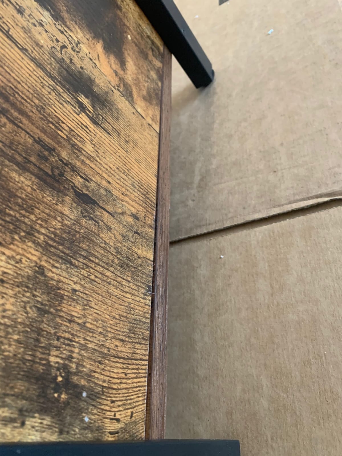 VASAGLE 5-Drawer Dresser, Chest of Drawers, 31.5 x 15.7 x 47.4 in | Large Capacity Storage Cabinet, Particleboard, MDF, Rustic White and Honey Brown, SIREN Collection ULTS653WJ01S customer photo 2