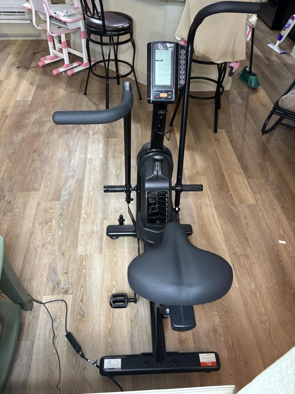 Dual Resistance Air Bike, Magnetic & Air Fan Bike with APP Connection, ISCC PLUS Certified Wind Bikes, Dual-Action Handlebars for Home Gym HIIT Cardio Full Body Workout (350LBS Capacity) customer photo 1