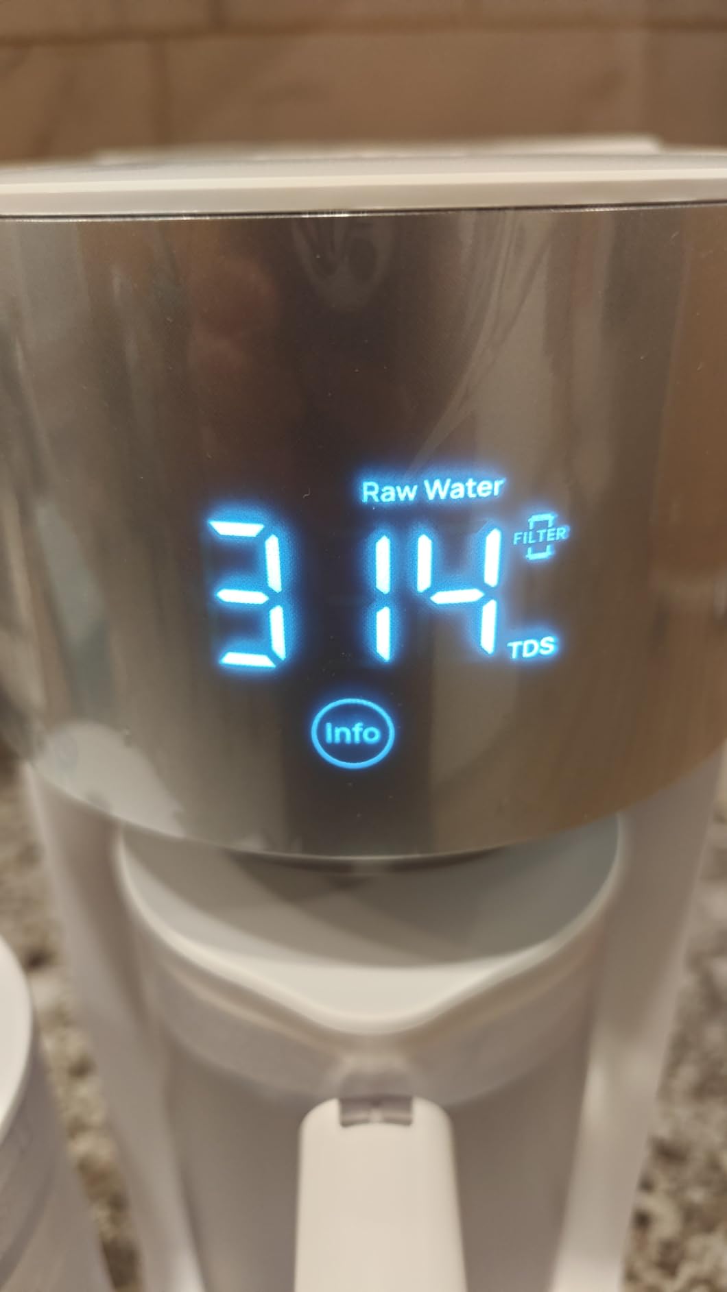DREO Reverse Osmosis Water Filter Countertop, RO Filtration System, 3:1 Pure to Drain, TDS & Filter Life & Autofill Pitcher, Installation-Free, Self-Cleaning Water Purifier, RO Water Filter 112 3L customer photo 2