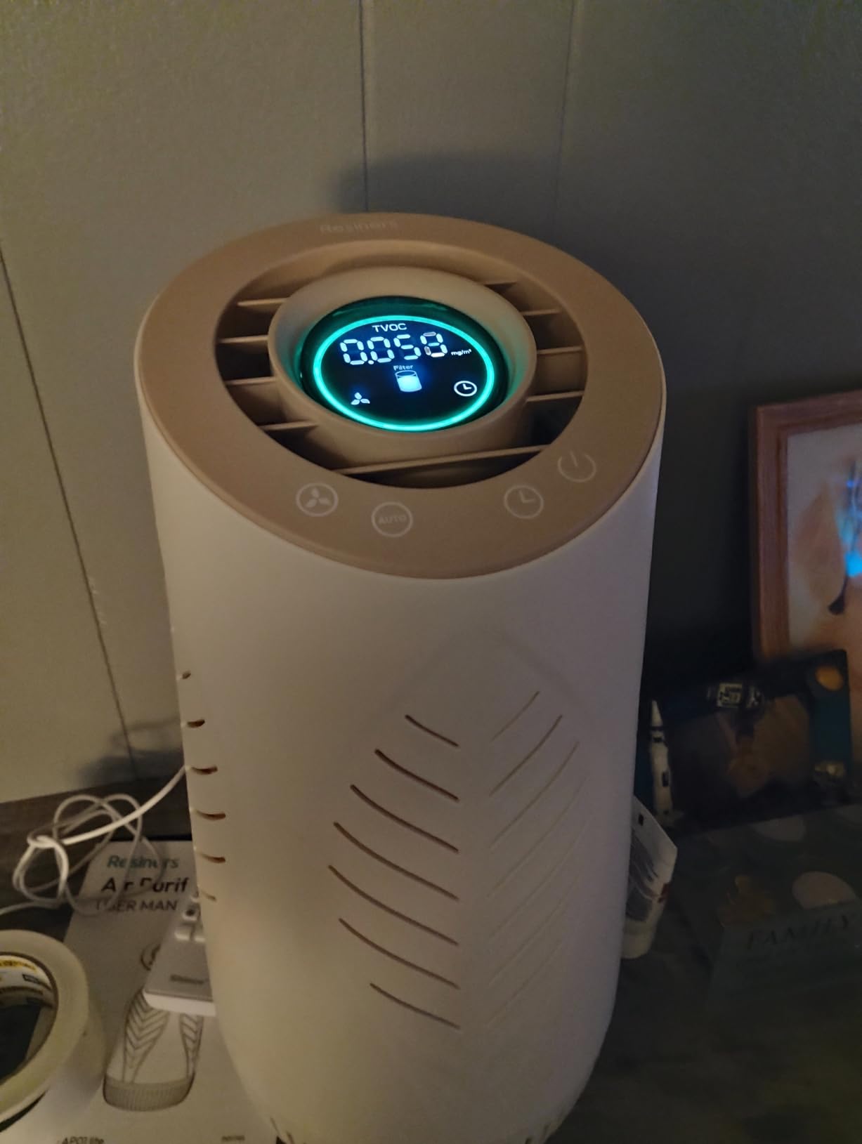 Resiners Resin Air Purifier with H13 True HEPA Filter for Epoxy Resin | AirPure Lite, Real-Time TVOC Display, Auto Mode, Portable, for Epoxy Casting, DIY Crafting, Crafting Essentials customer photo 2