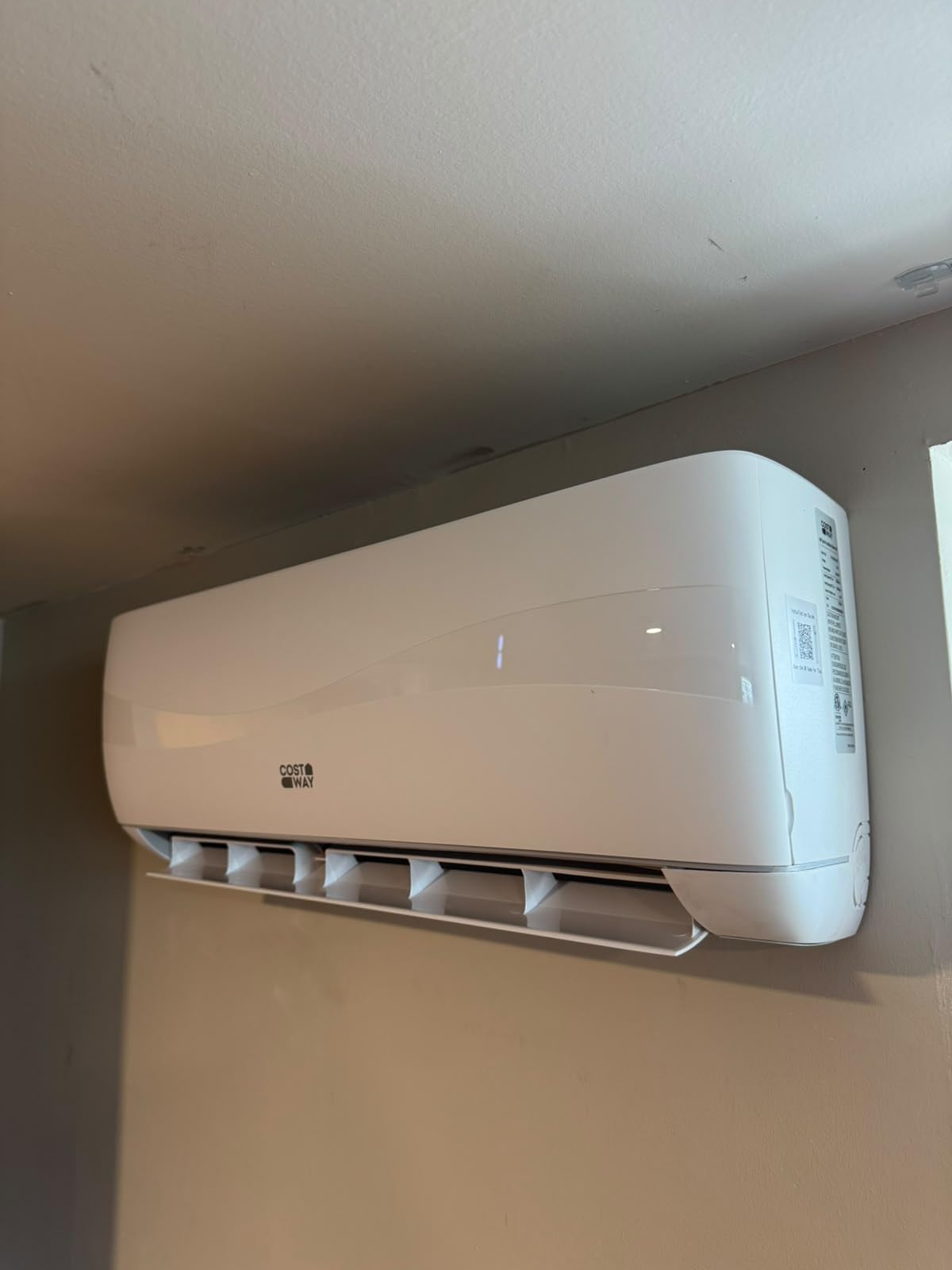 COSTWAY 12000 BTU Mini Split Air Conditioner & Heater | 20 SEER2 115V Inverter Wall-Mounted AC w/Heat Pump & Full Installation Kit, Cools Rooms up to 750 Sq. Ft. customer photo 1