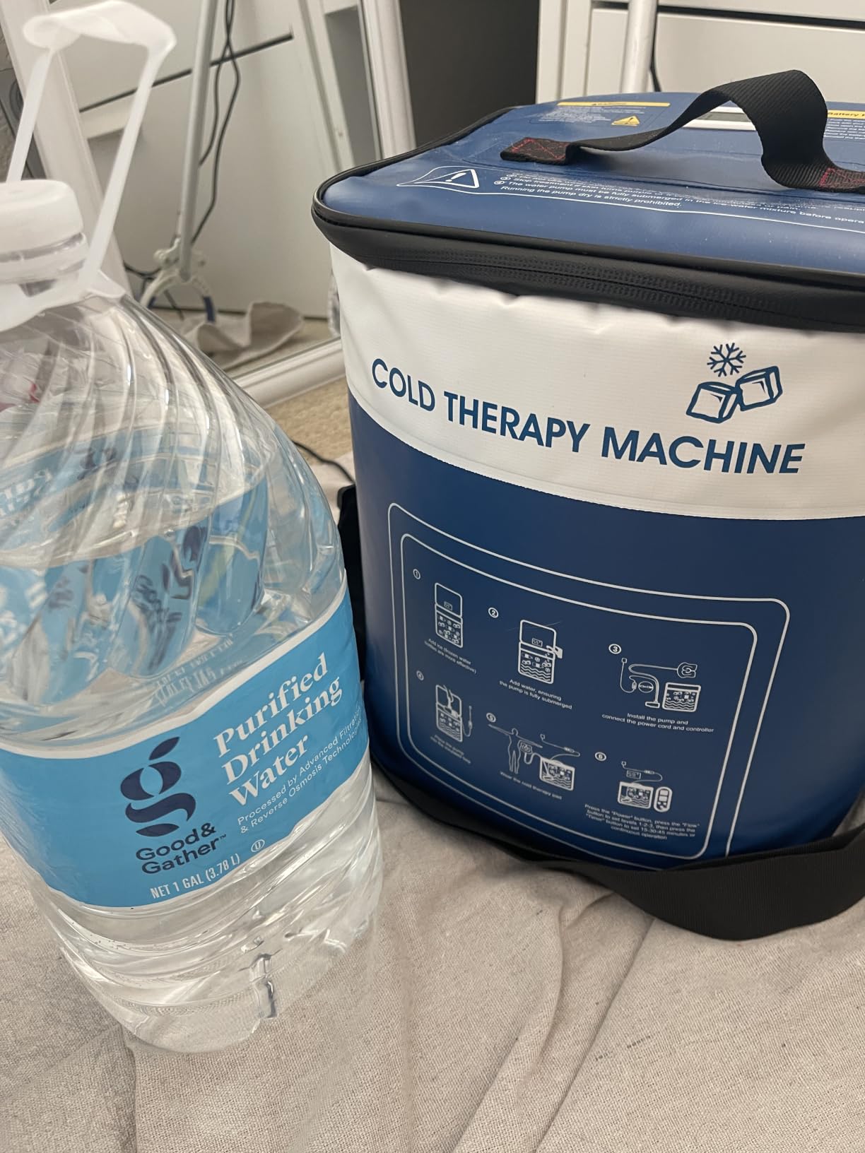 Cold Therapy Machine for Hip Post Surgery with Leak-Proof Hip Pad | Ice Machine with Timer Temperature Display, 3 Adjustable Straps, Quiet Pump, Pressure Regulator for Cryotherapy Pain Relief customer photo 2