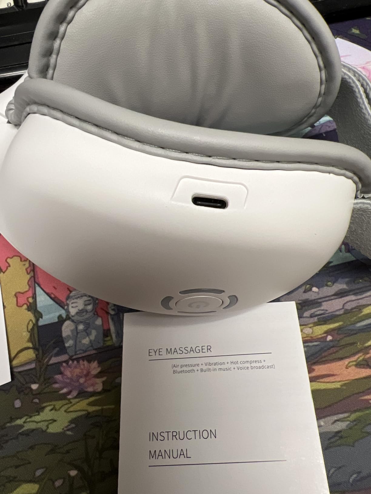 STRIDEFLOW Eye Massager with Heat, Migraine Mask & Headache Relief, FSA/HSA Eligible, Dry Eye Relief, GENTLE Warmth & LIGHT Compression, Cooling Gel Eye Mask, Foldable Rechargeable customer photo 1