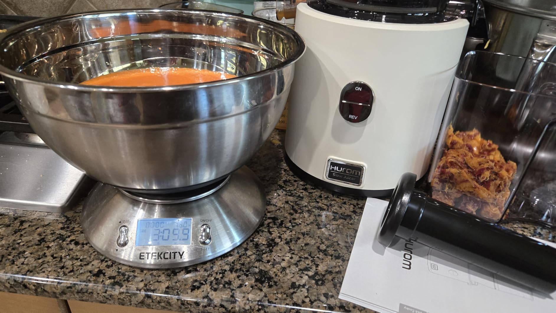 Hurom H330 Cold Press Juicer Machine - Charcoal - Self-Feeding Masticating Slow Juicer for Whole Fruits & Vegetables, Quiet Motor, BPA-Free, Easy Clean, Eco-Friendly, 15-Year Warranty, Made in Korea customer photo 2