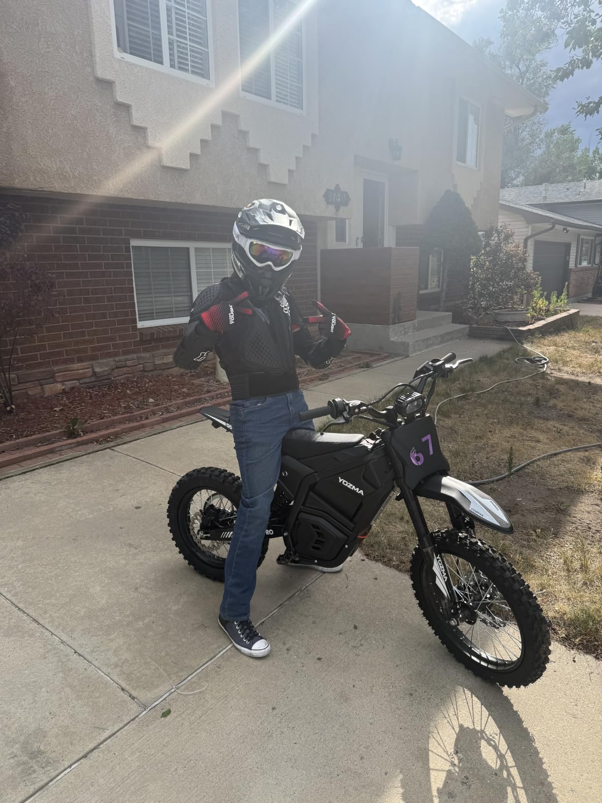 Yozma IN10 Pro Electric Dirt Bike, 5500W, 50MPH, 60 Mi Range, 17