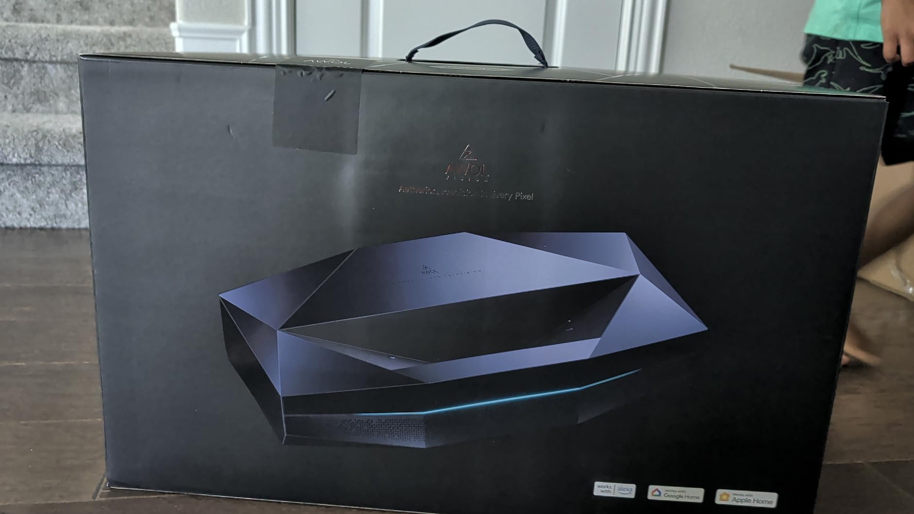 AWOL Aetherion Pro 4K Projector, 2600 ISO Lumens Short Throw, Google TV, PixelLock Clarity, 6000:1 Native Contrast UST Projector, Dolby Vision customer photo 1