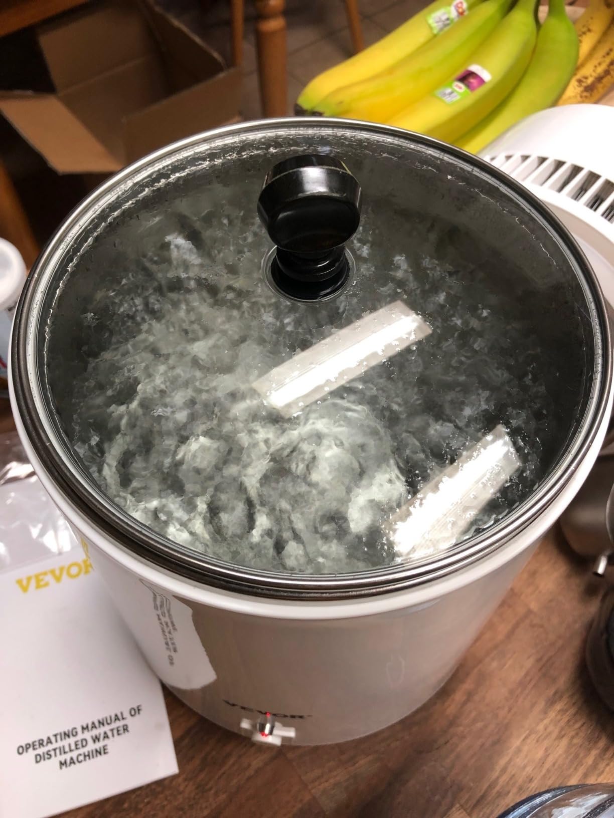 VEVOR Water Distiller, 6L / 1.6 Gallon Countertop Water Distiller for Home, 900W Distilled Water Maker with BPA-Free Plastic Container, 304 Stainless Steel Interior customer photo 2