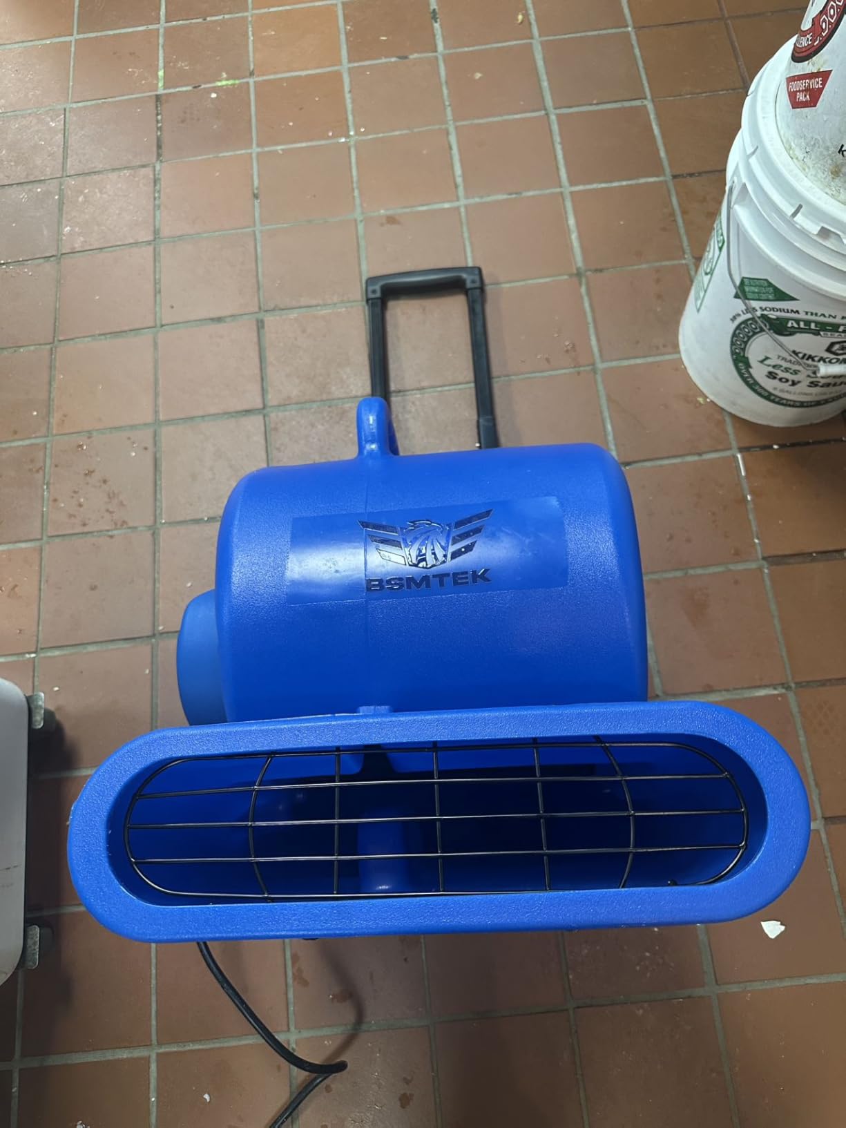 2500-5000 CFM 1HP Air Mover Blower Fan, Floor Blower Dryer, 3 Speeds, 4 Adjustable Angles, Handle Wheelkit, 15Ft Long Cord Portable, Stackable - 2026 Upgraded customer photo 1