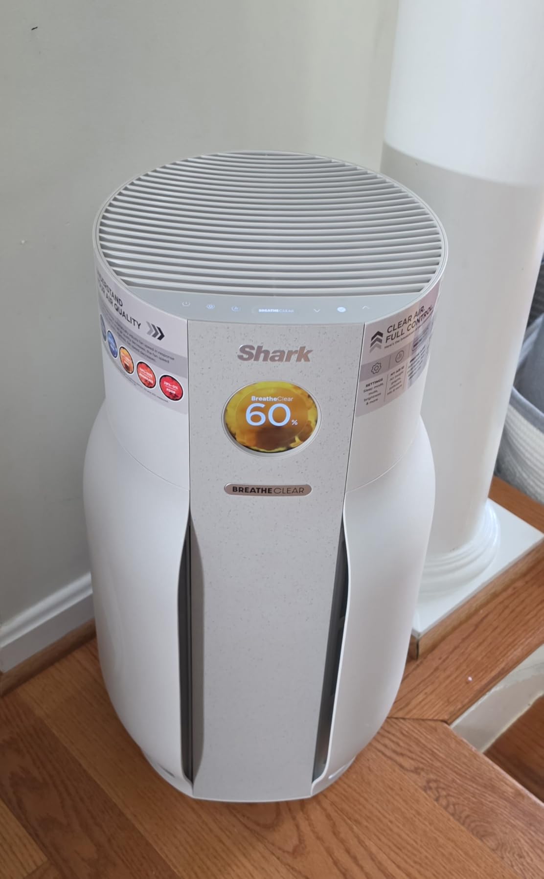 Shark BreatheClear Max Smart Air Purifier, HP362, Dove | For Whole Home or Large Room, Motion Sensing, HEPA-Exceeding in All Modes, No Filter Changes up to 6 Years customer photo 1