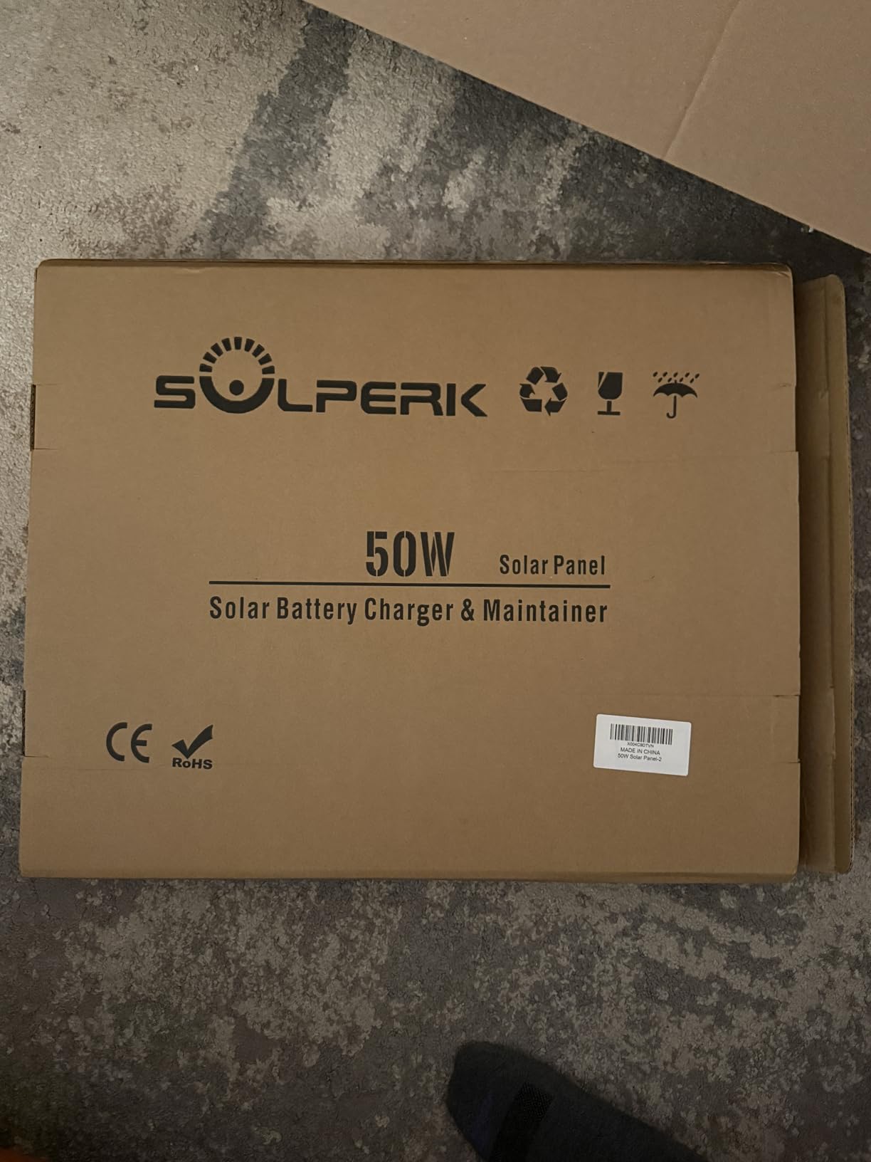 SOLPERK Solar Panel Kit 50W 12V, Solar Battery Trickle Charger Maintainer with MPPT Controller for Boat RV Marine Trailer Automotive customer photo 2
