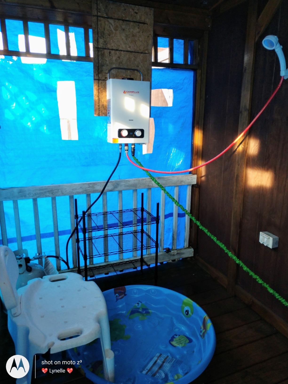 CAMPLUX 4.22 GPM Tankless Water Heater Propane, High Flow Outdoor customer photo 2