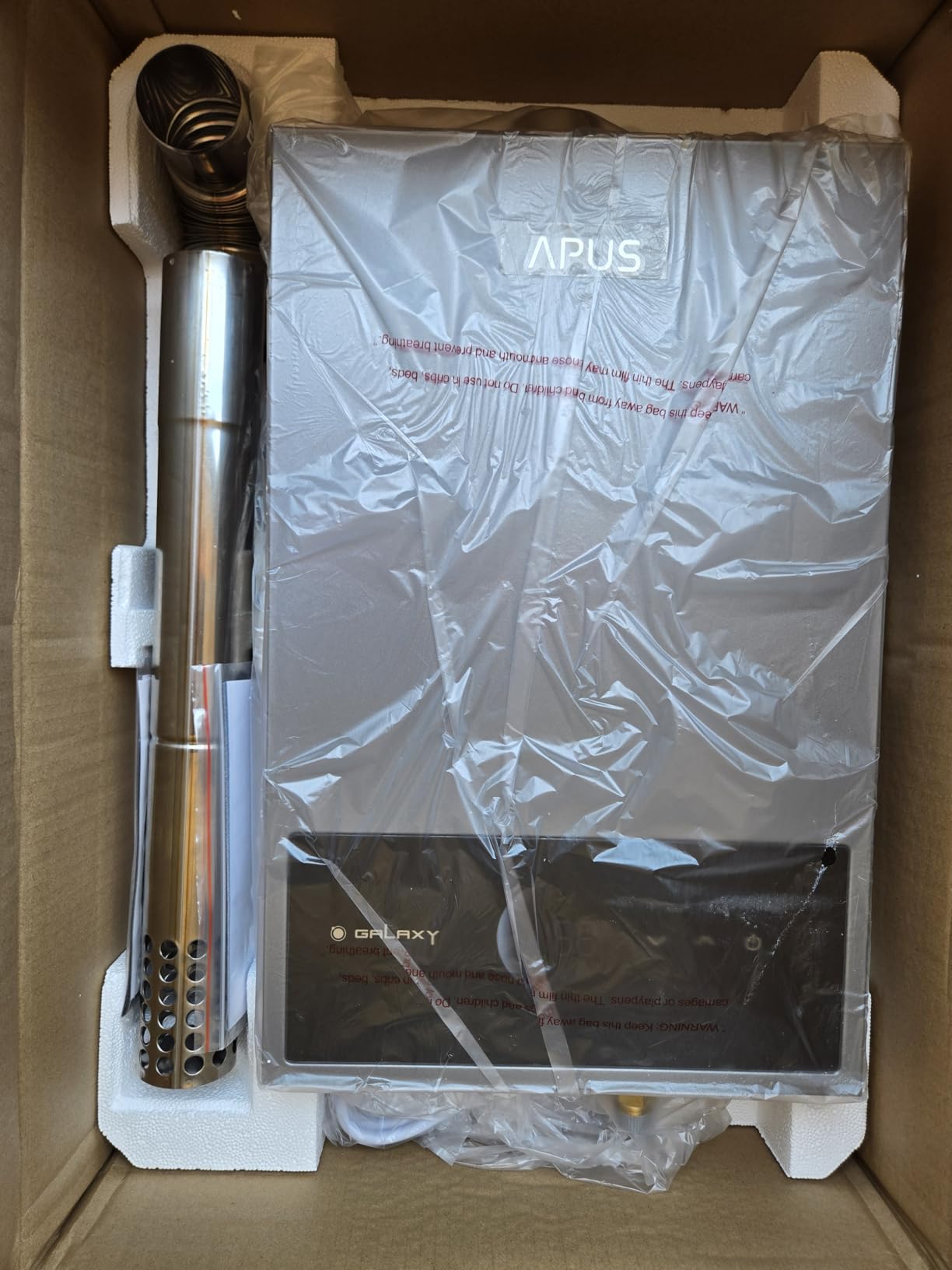 APUS Propane Tankless Water Heater, 80,000 BTU, 3.6 GPM Indoor | Endless Hot Water for 2-3 Points, 95-149F Control, Anti-freeze, LED, Compact Energy-saving Indoor Design, Space Gray customer photo 1