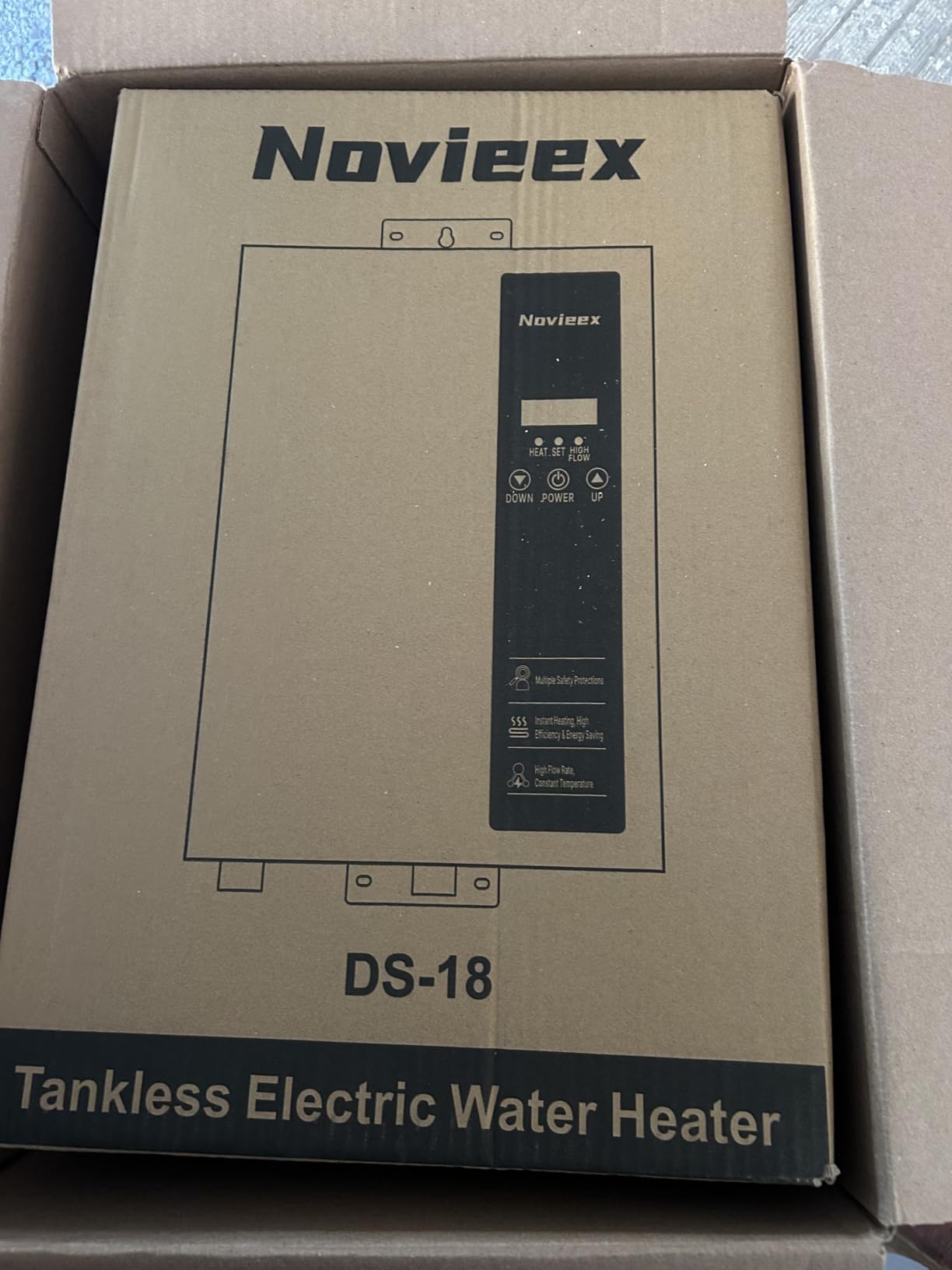 27kW Tankless Water Heater Electric, NOVIEEX 240V 3s Instant Hot Water Heater, Flow Rate Max 7.4 GPM customer photo 2