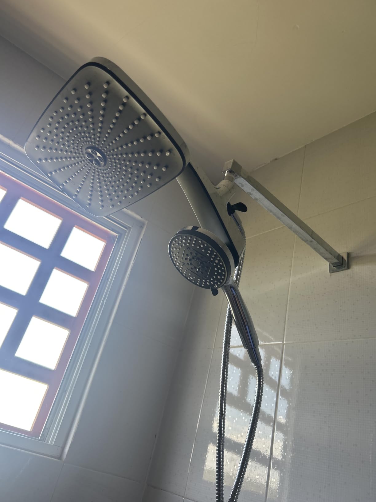 Rain Shower Head with Handheld Showerhead, Black 1.8GPM 460311 | 12