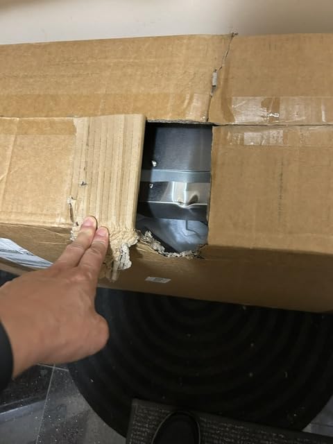 36 inch Island Range Hood Ceiling Mount 1200 CFM Stove Vent Hoods | 4-Speed Gesture Sensing & Touch, Ducted/Ductless, Stainless Steel, 4 LED Lights, Timer, Dishwasher-Safe Filters customer photo 2
