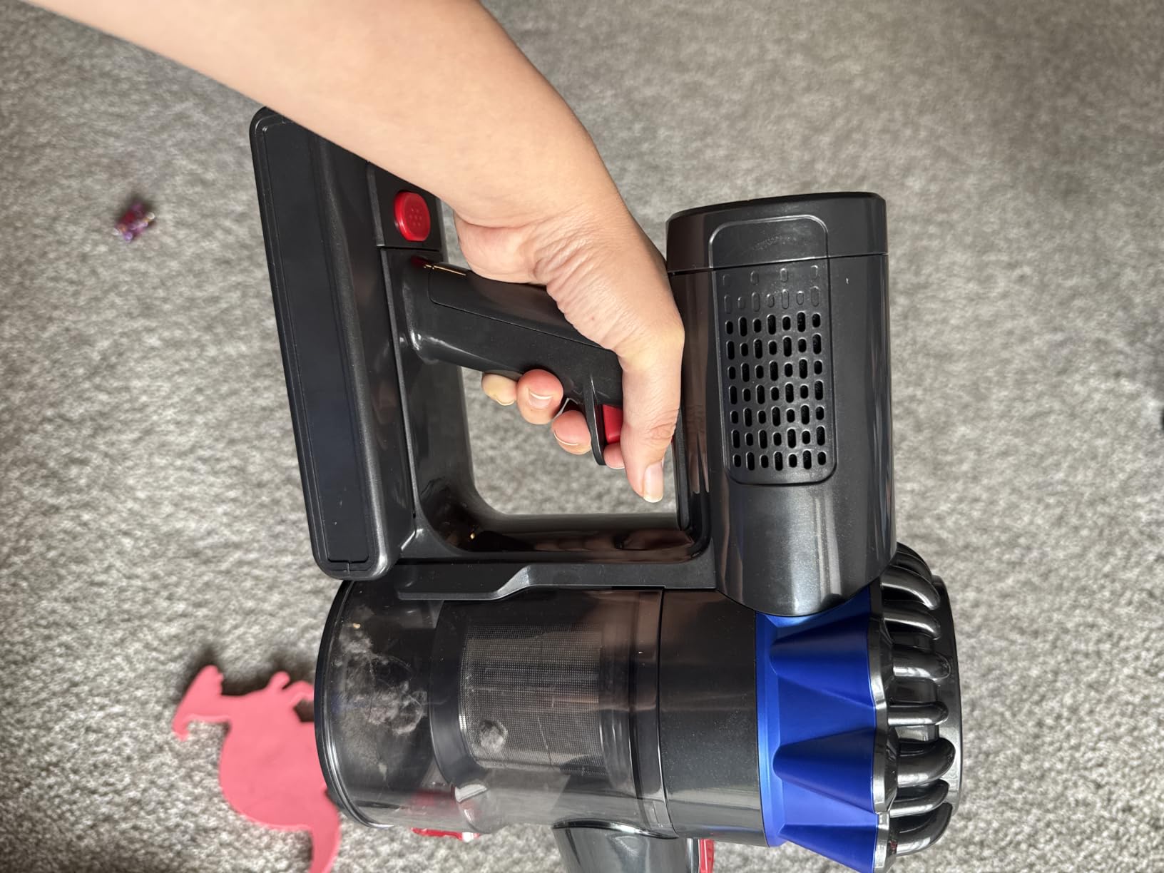 Cordless Vacuum Cleaner, 600W 50Kpa 65Mins Cordless Stick Vacuum with Self-Standing, Touch Screen, Anti-Tangle Wireless Vacuum, Vacuum Cleaners for Home/Pet Hair/Carpets/Hardwood Floor customer photo 2