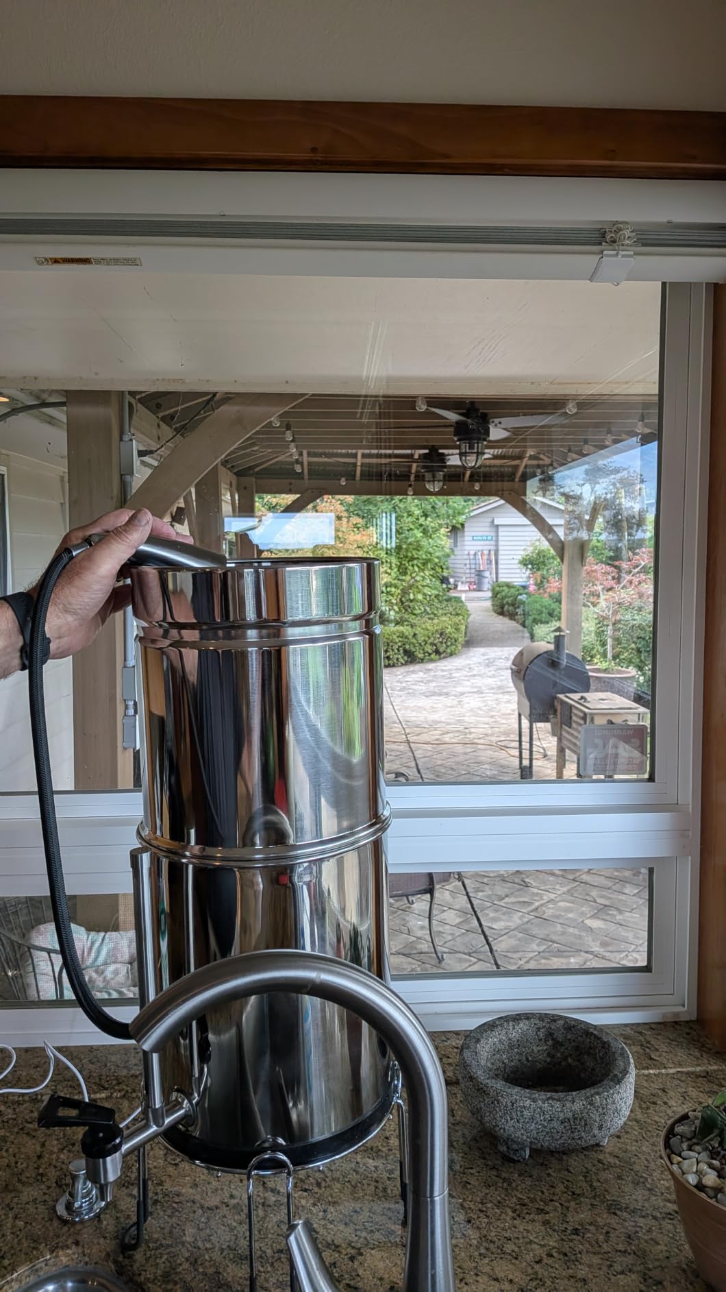LCF UV-C Gravity Water Filter System, NSF/ANSI 42 Certified, 3G, 6 Filters | Premium Alternative to Berkey Water Filter System, 304 Stainless Steel, Reduces 99% Chlorine & Bacteria, Water Level Spigot customer photo 1