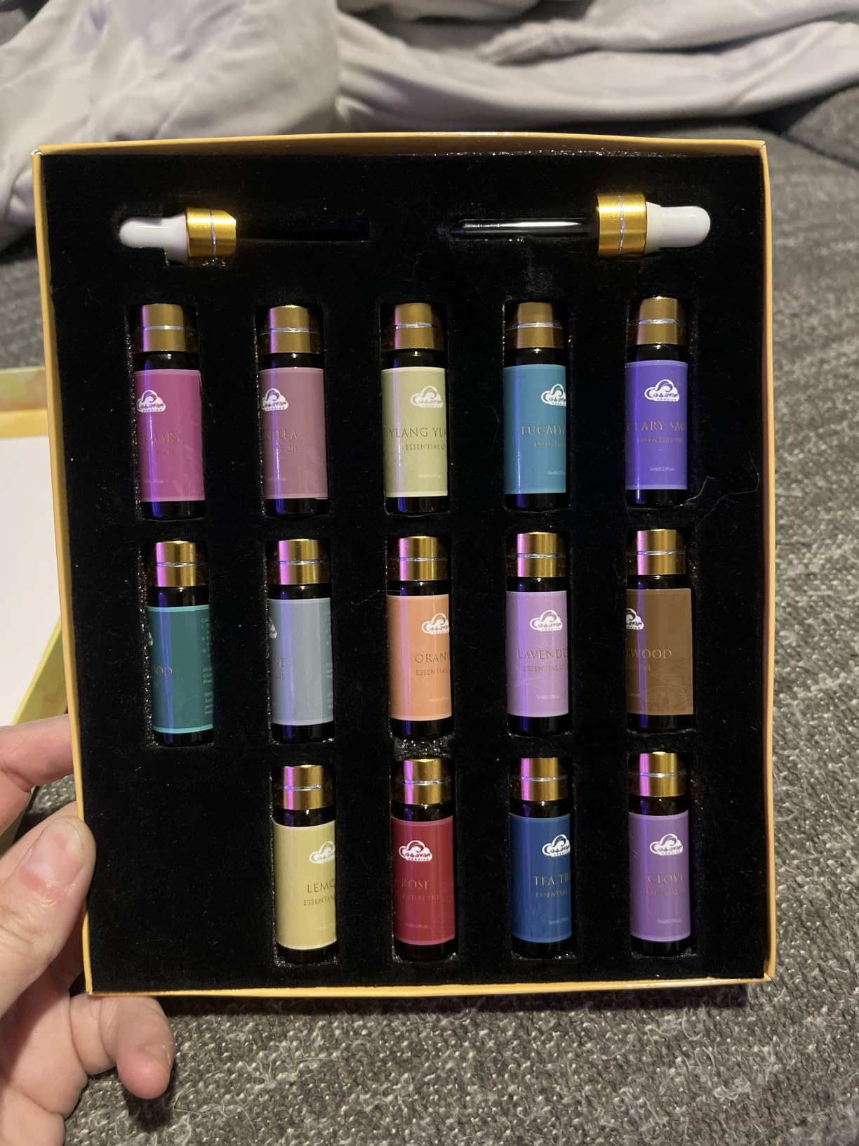 Essential Oil Set, 128 Pcs Fragrance Aromatherapy Oils for Skin, Diffusers, Home Care, Humidifier Laundry, Candle Making - Tea Tree, Sandalwood, Lavender, Vanilla, Eucalyptus and More(5mL) customer photo 2