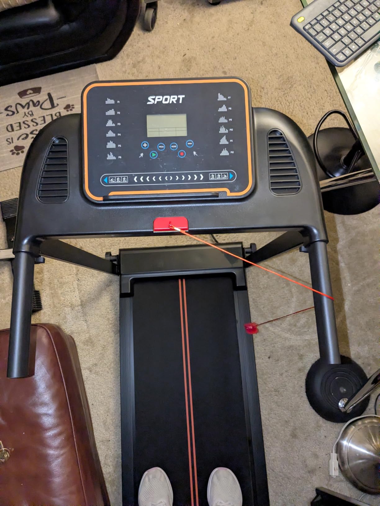 Treadmills for Home Walking Pad - Foldable Treadmill Under Desk with Handle Bar 0.6-6.2 MPH Portable Folding Pads customer photo 1