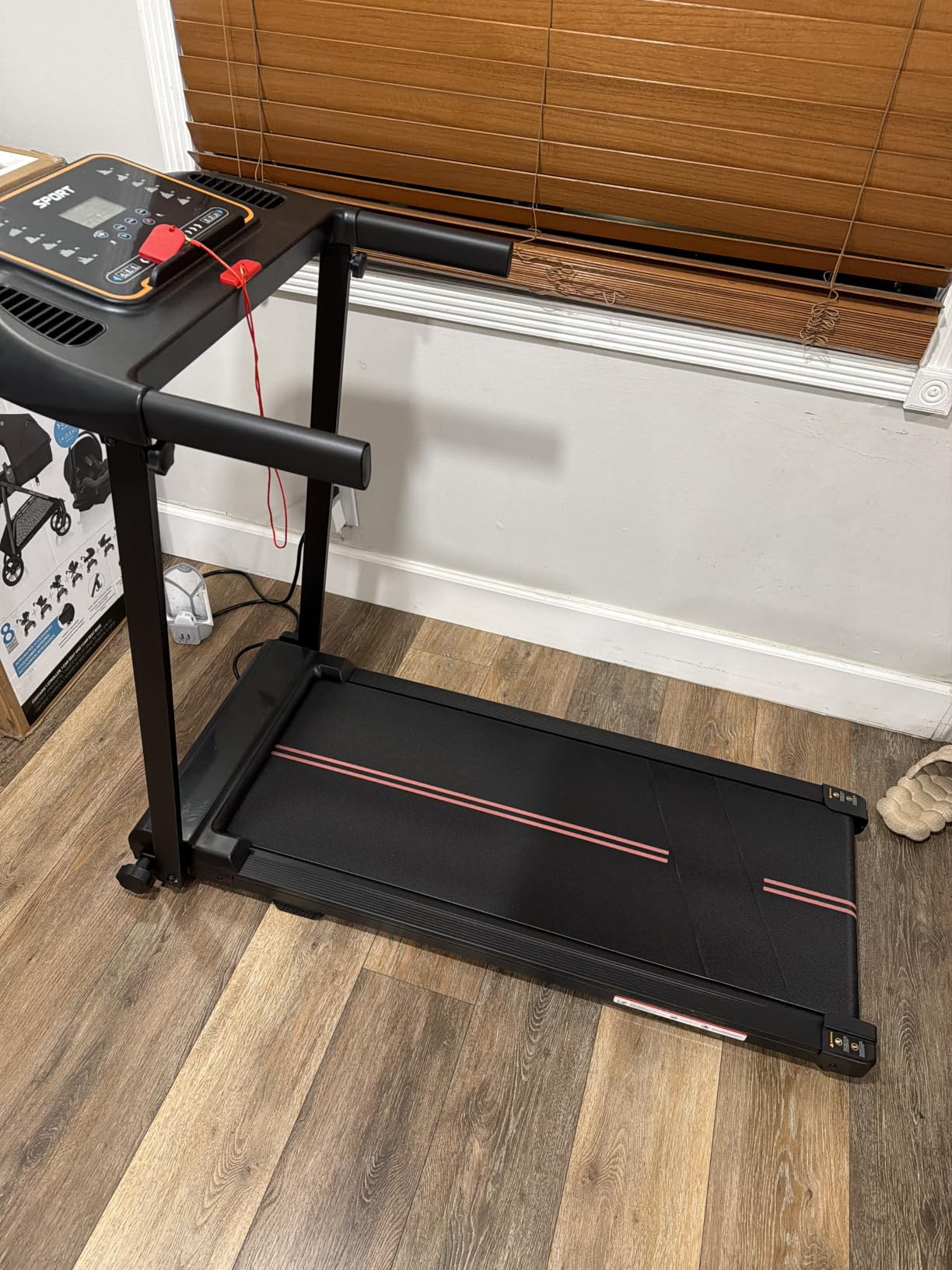 Treadmills for Home Walking Pad - Foldable Treadmill Under Desk with Handle Bar 0.6-6.2 MPH Portable Folding Pads customer photo 2