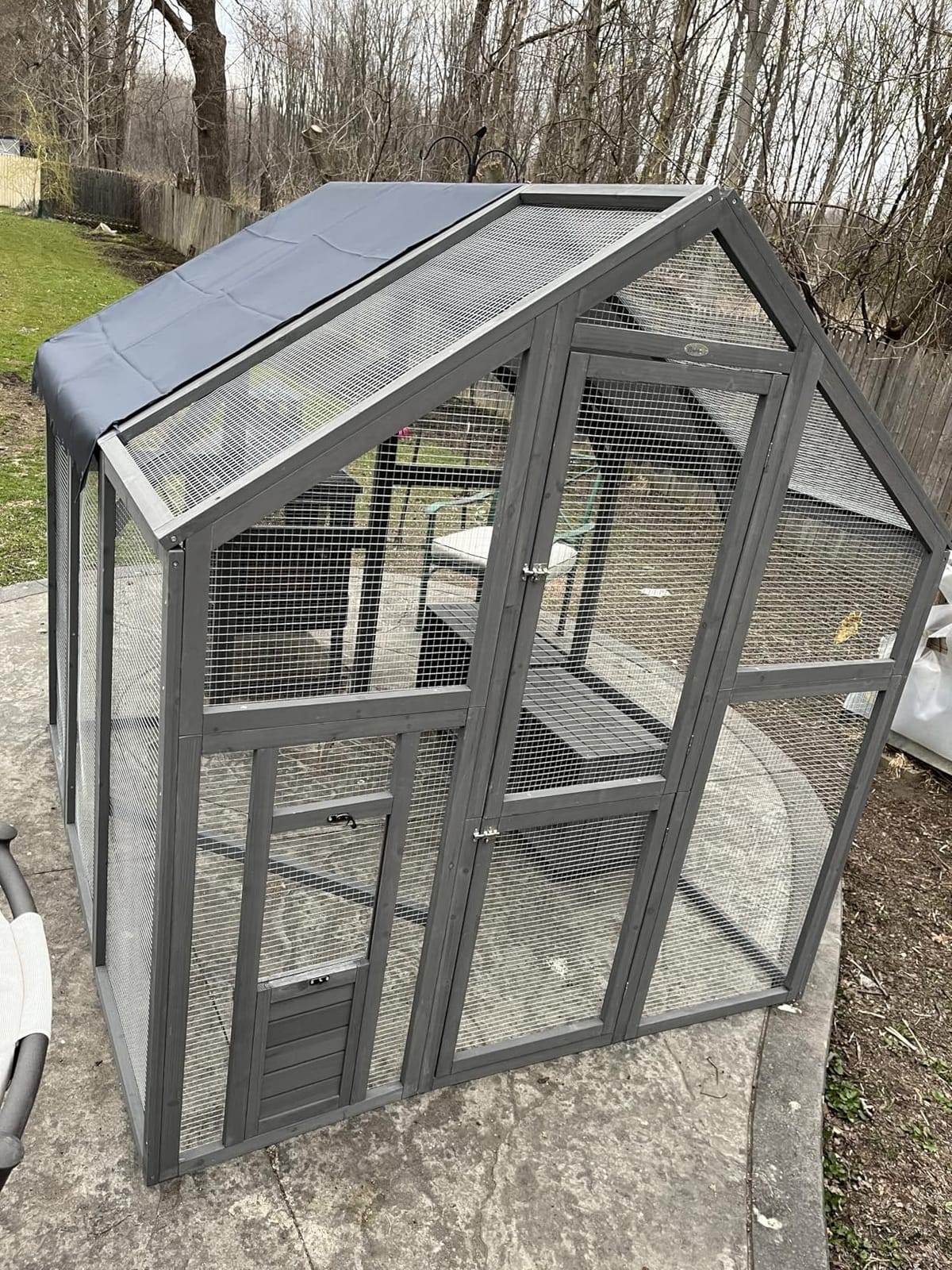 PawHut Large Wooden Chicken Coop for 8-10 Hens 83