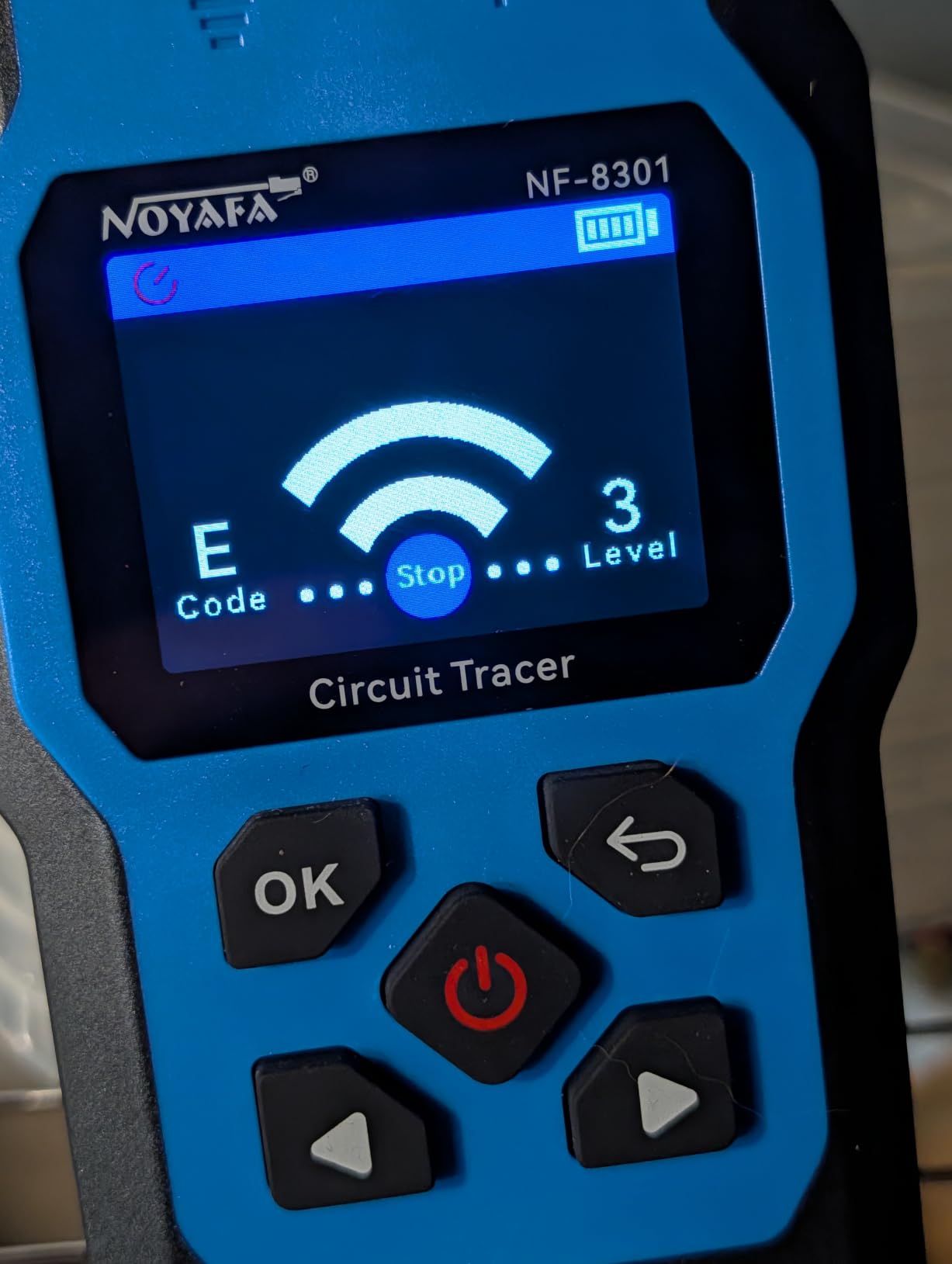 NOYAFA Underground Wire Locator with Multimeter, 8 Ft Max Detect Depth | 3280 FT 12-1000V NVC Buried Circuit Tracer for Fuses, Irrigation, Metal Pipes Wall Wires Utility Cable Locator- NF-8301 Blue customer photo 2