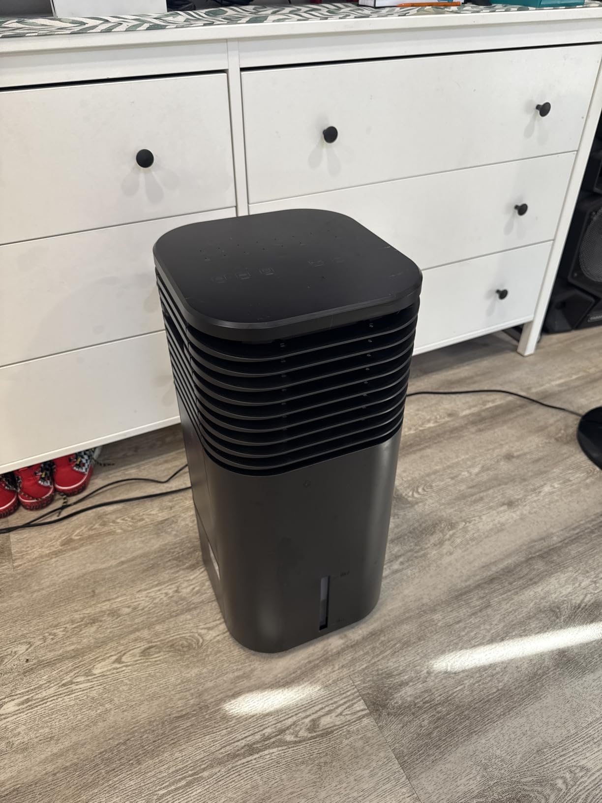 Evaporative Air Cooler, 2100 CFM Windowless Air Conditioner Portable for Room, 3 Speed Swamp Cooler, 4 Ice Packs, 8 Gallon Cooling Fan & 4Scroll Casters, Evaporative Cooler for Garage Outdoor customer photo 1