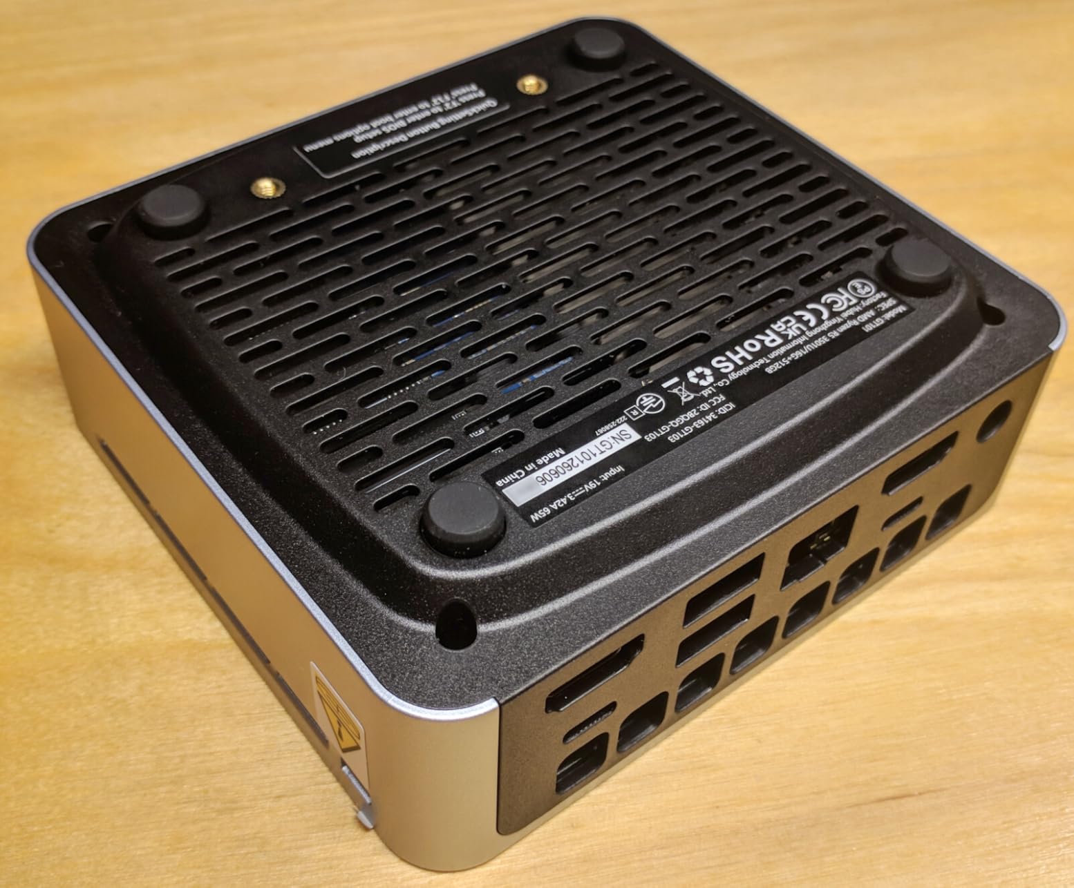 Glorlin Mini PC, AMD Ryzen 5 3501U CPU (Beats N95, Up to 3.7 GHz, 4C/8T) Small Desktop Computer 16GB DDR4 RAM 512GB NVMe SSD WiFi 6 Bluetooth 5.3 Dual HDMI DP Support Three 4K Display for Home Office customer photo 1