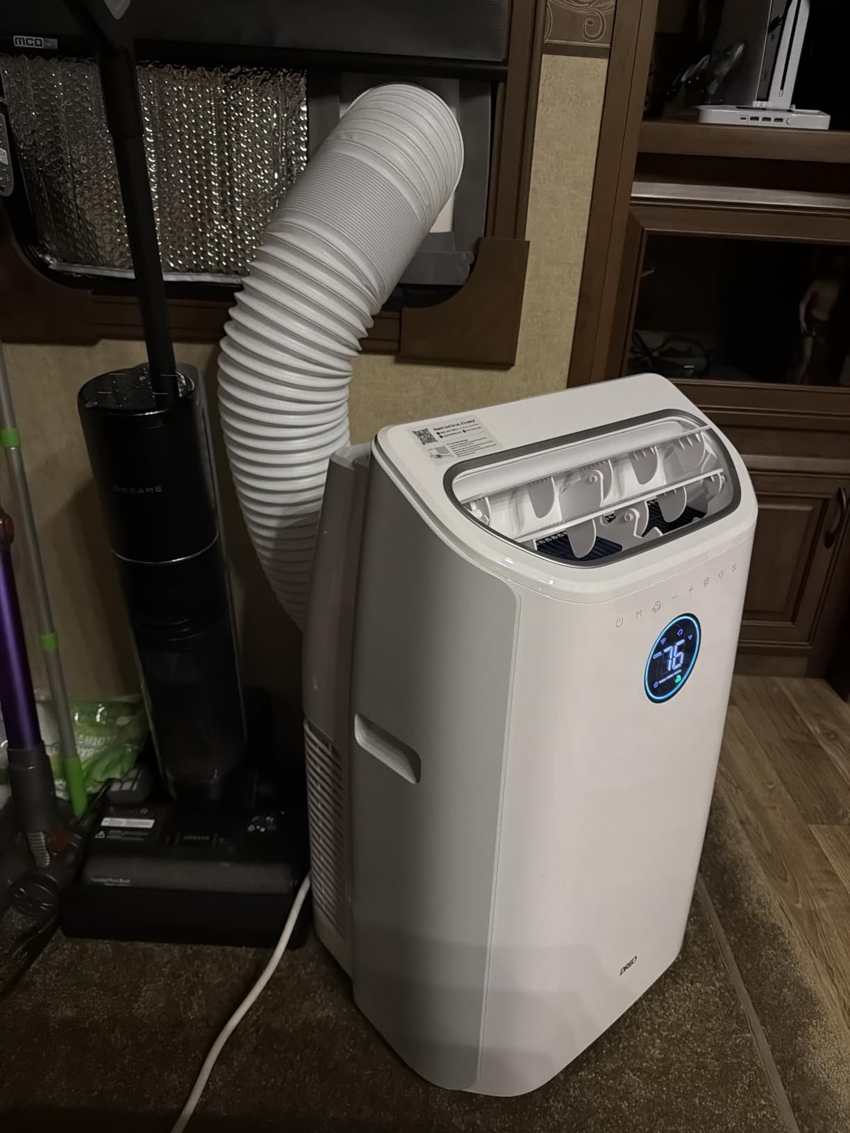 DREO Inverter Portable Air Conditioners 740S, High Efficiency, 14000 BTU ASHRAE (10000 BTU DOE) 42dB Quiet Smart AC Unit, Drainage-Free, APP/Voice/Remote Control, for Bedroom & Large Room customer photo 1