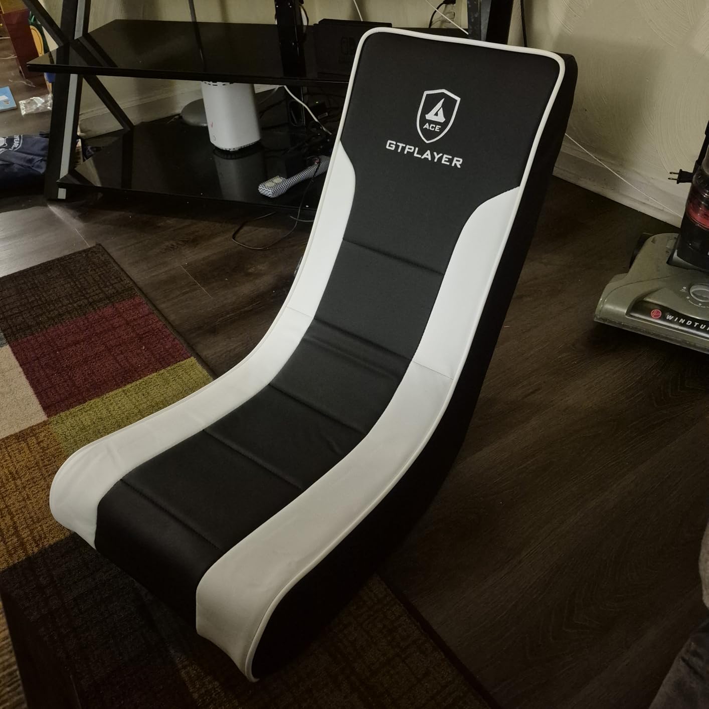 GTPLAYER Floor Rocker Gaming Chair - Adjustable Angle Limiter, Ultra Lightweight Ergonomic Floor Rocking Game Seat for Gaming and Lounging, Black customer photo 1