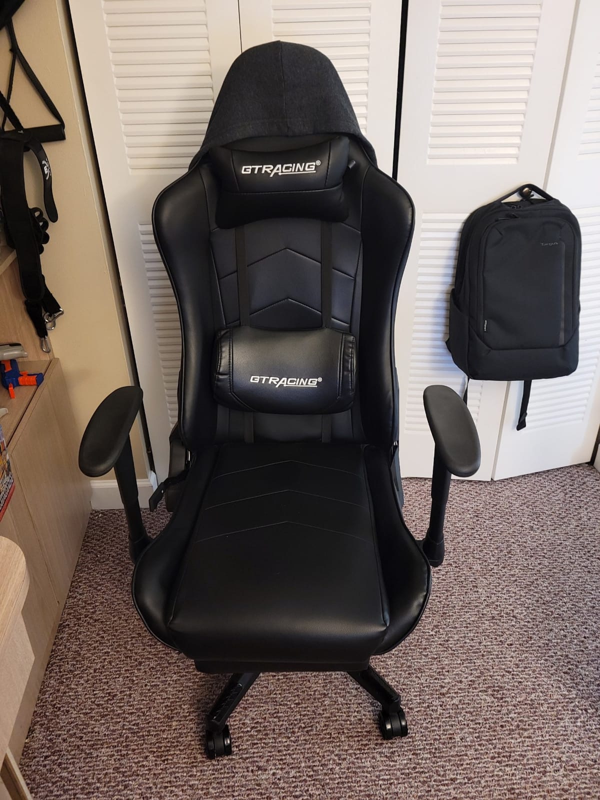 GTPLAYER Floor Rocker Gaming Chair - Adjustable Angle Limiter, Ultra Lightweight Ergonomic Floor Rocking Game Seat for Gaming and Lounging, Black customer photo 2