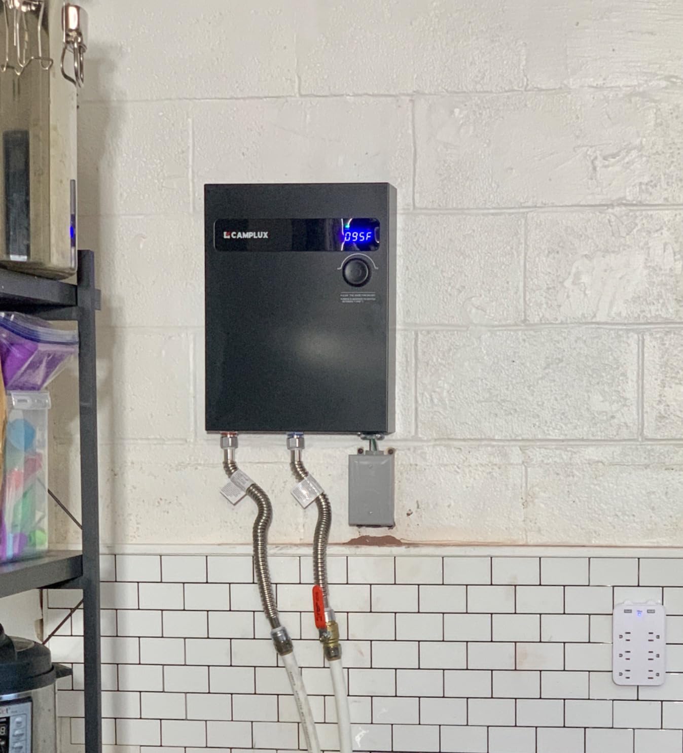 CAMPLUX Electric Tankless Water Heater, 3.5kW at 120 Volts Point of Use Water Heater with Self Modulating Technology customer photo 1