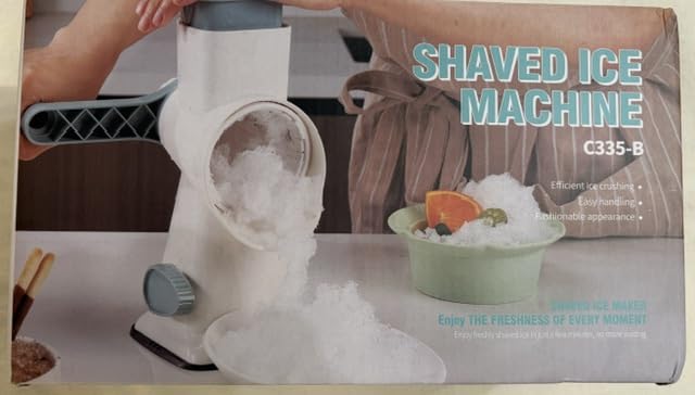 Hand Crank Ice Shaver Manual Shaved Ice Maker Suction Base | Hand Crank Design | Shaved Ice Maker | No Electricity | Easy to Clean customer photo 1