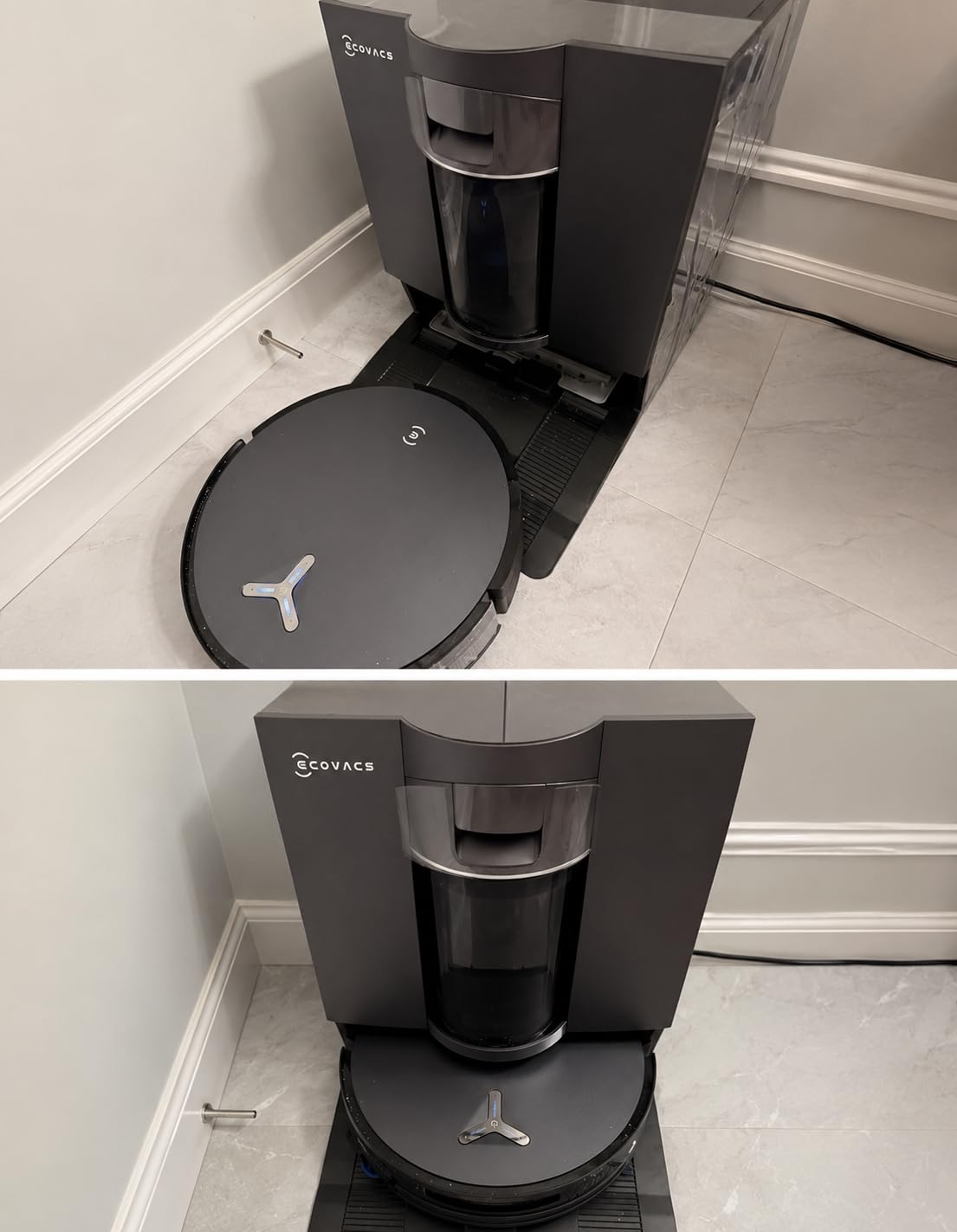 DEEBOT X11S OMNICYCLONE Robot Vacuum & Mop, 30000Pa Blast Suction | rueEdge Instant Self-Washing Roller, Bagless Station, 3-Min PowerBoost Charging, ZeroTangle, AI Obstacle Avoidance, YIKO customer photo 1