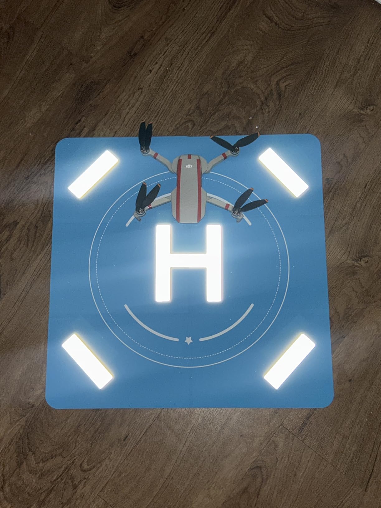 FPVtosky Drone Landing Pad (51 in), Fast-fold Double Sided Waterproof Landig Pad Weighted for DJI Matrice 400/ Matrice 350 RTK/Matrice 300 RTK/Inspire 3/ Mavic 4pro/ Air 3S customer photo 1