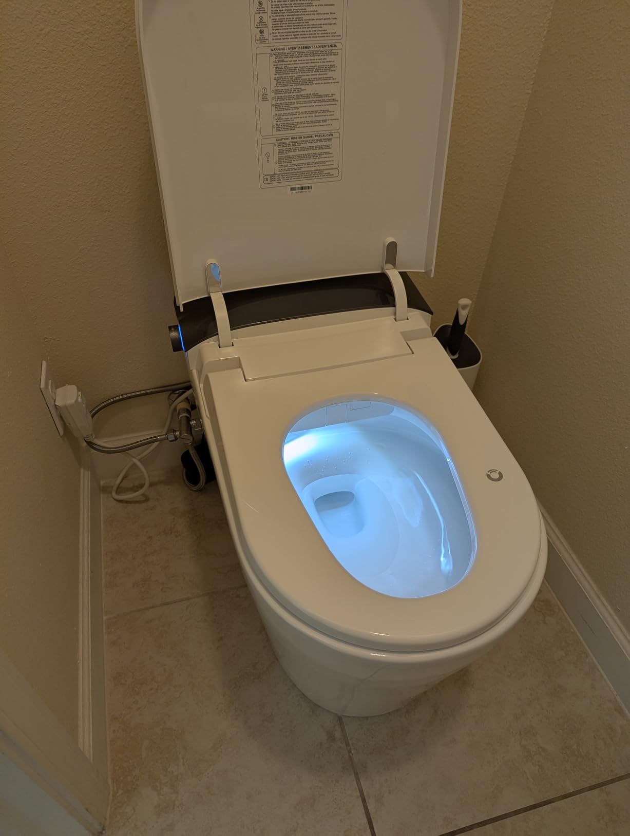 DeerValley Smart Toilet, Auto Open/Close & Dual Flush, Ultra Hygiene System | Adaptive Seat/Water/Dryer Temp, Foam Shield, UV-C Light, Deodorizer, Filter, ADA Height, Built-In Tank & Pump 1000g MaP Flush customer photo 2