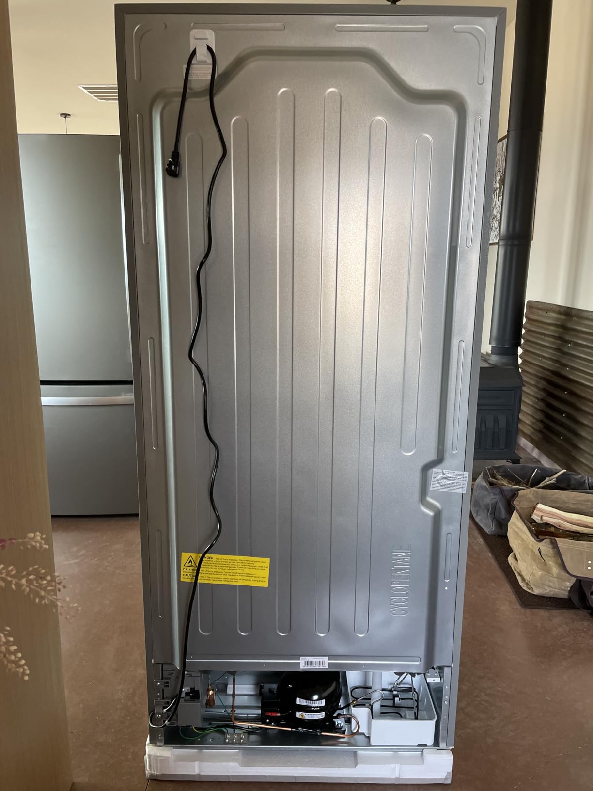 KoolMore 30 Inch 20 Cu Ft Top Freezer Refrigerator, Stainless Steel, Freestanding Full Size Fridge Freezer customer photo 1