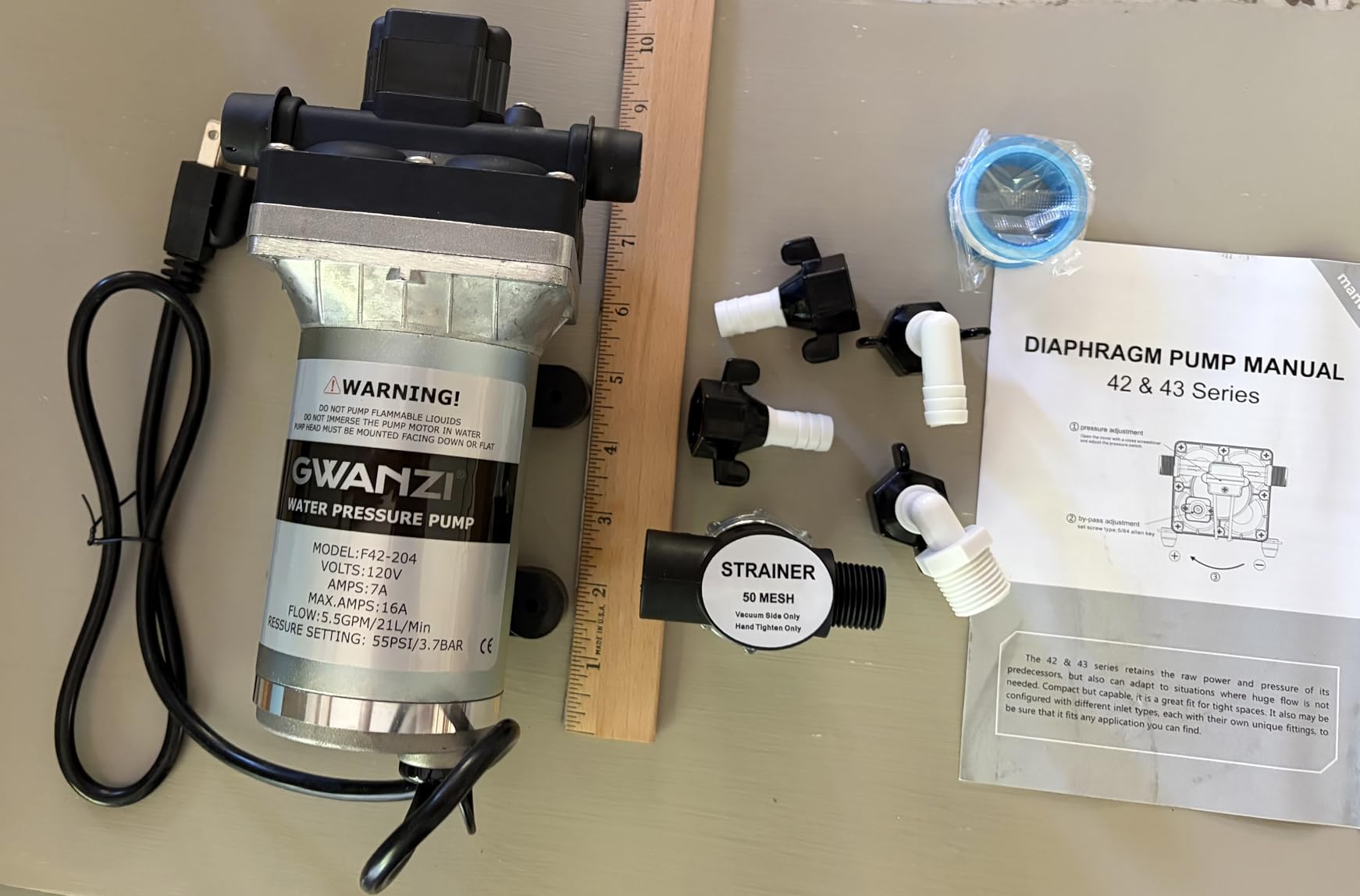 1HP Whole House Water Pressure Booster Pump 90PSI 115V Automatic Variable Speed Permanent Magnet Motor Constant Pressure Wireless App Control Compact Design for Home House Villa Apartment customer photo 1