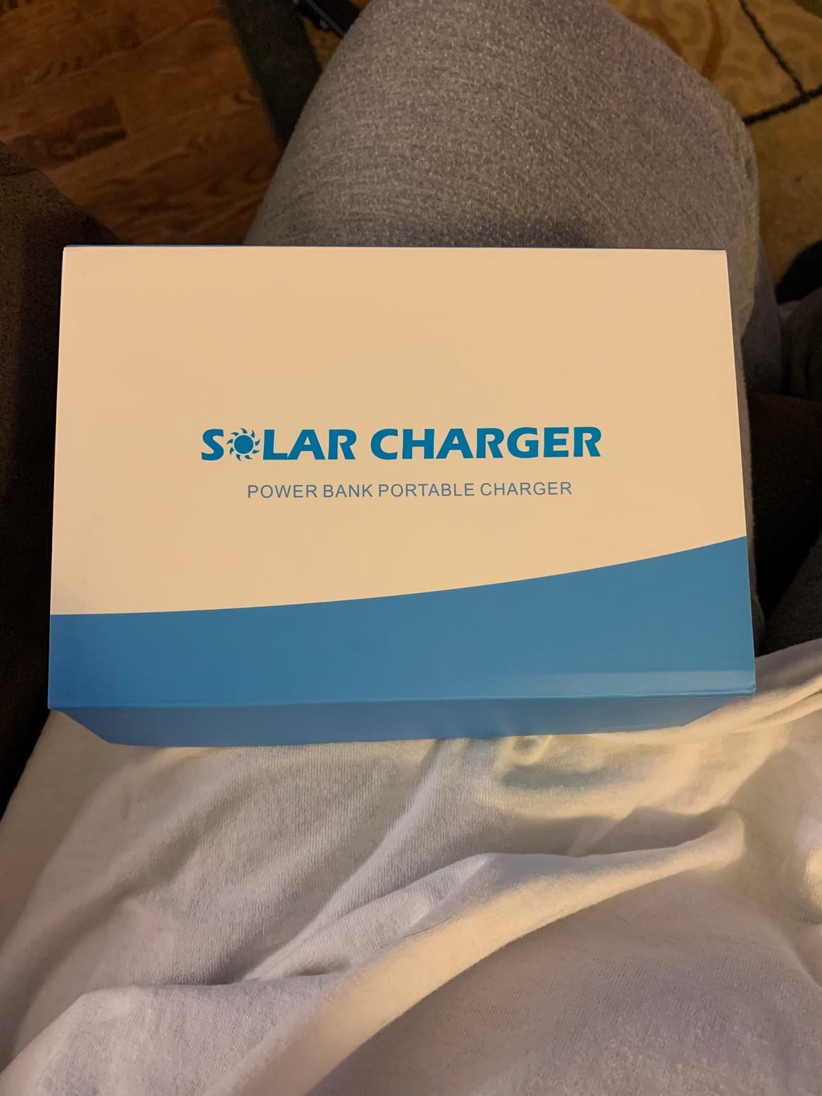 FEELLE Solar Power Bank 50000mAh Magnetic Portable Charger with Hand Crank | Built in 4 Cables & 4 Solar Panels, PD QC 3.0 Fast Charging Battery Pack, Flashlight for Outdoor, Charge 6 Devices at Once customer photo 1