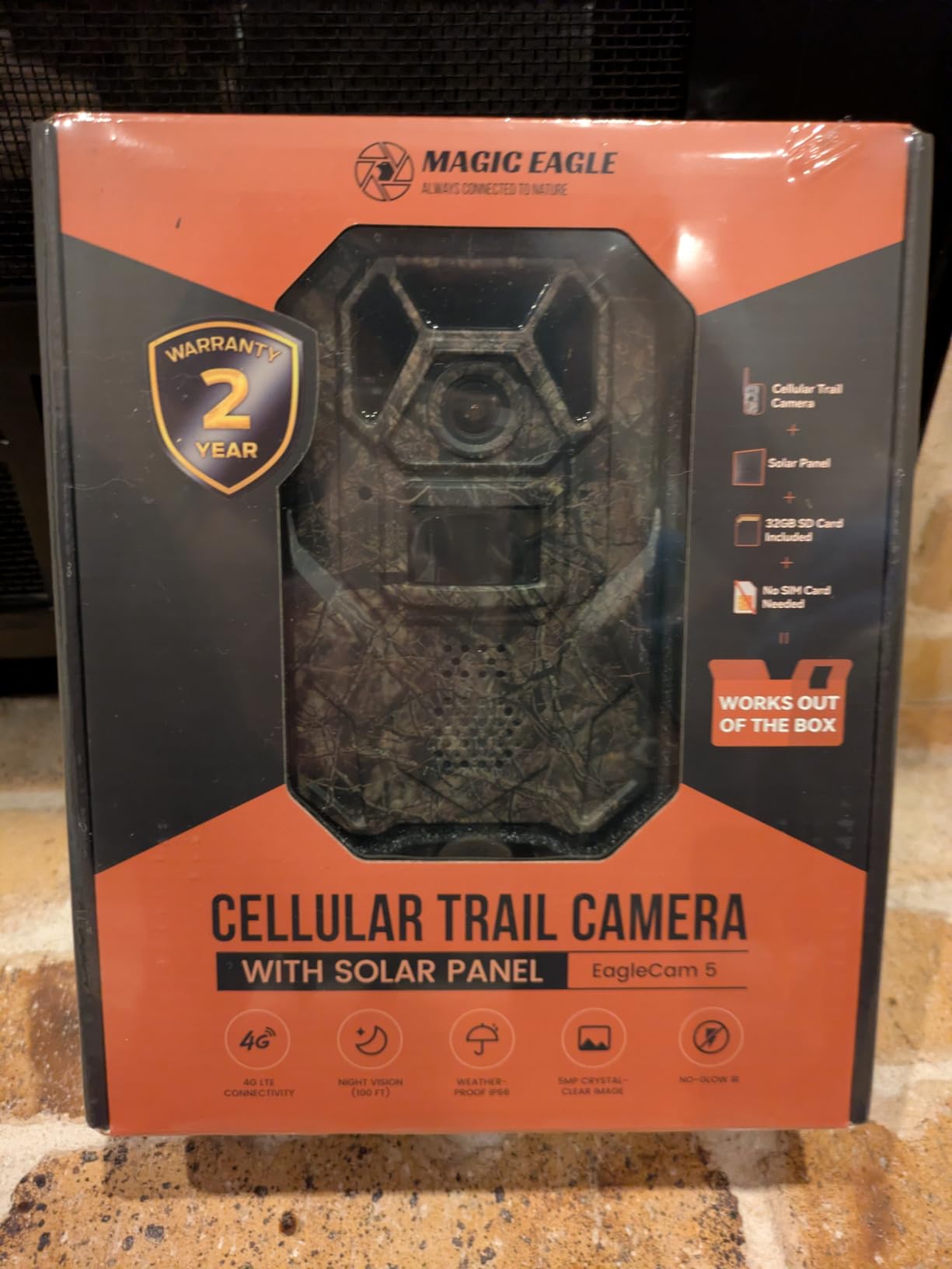 MagicEagle 4G LTE Cellular Trail Camera with Solar Panel, Night Version, 5MP HD Game Camera with 0.3s Trigger Speed, 13000mAh Ultra-Long Battery, AI Species Recognition, Anti-Theft & IP66 Waterproof customer photo 2