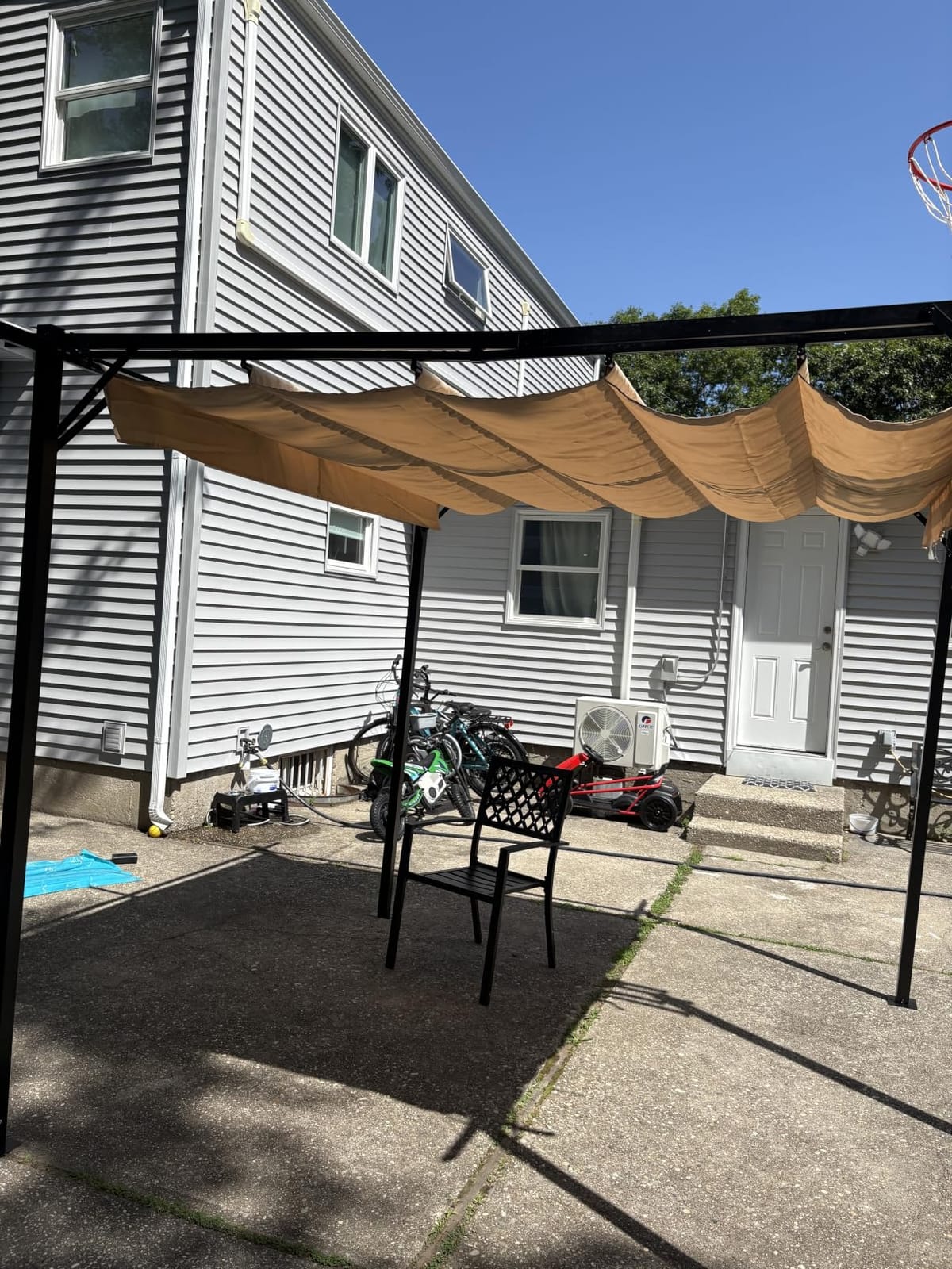 Aoxun 10'x12' Outdoor Retractable Pergola, Upgraded Adjustable Sun Shade Canopy, Sturdy Metal Gazebo for Modern Backyard, Patio, Deck and Garden customer photo 1