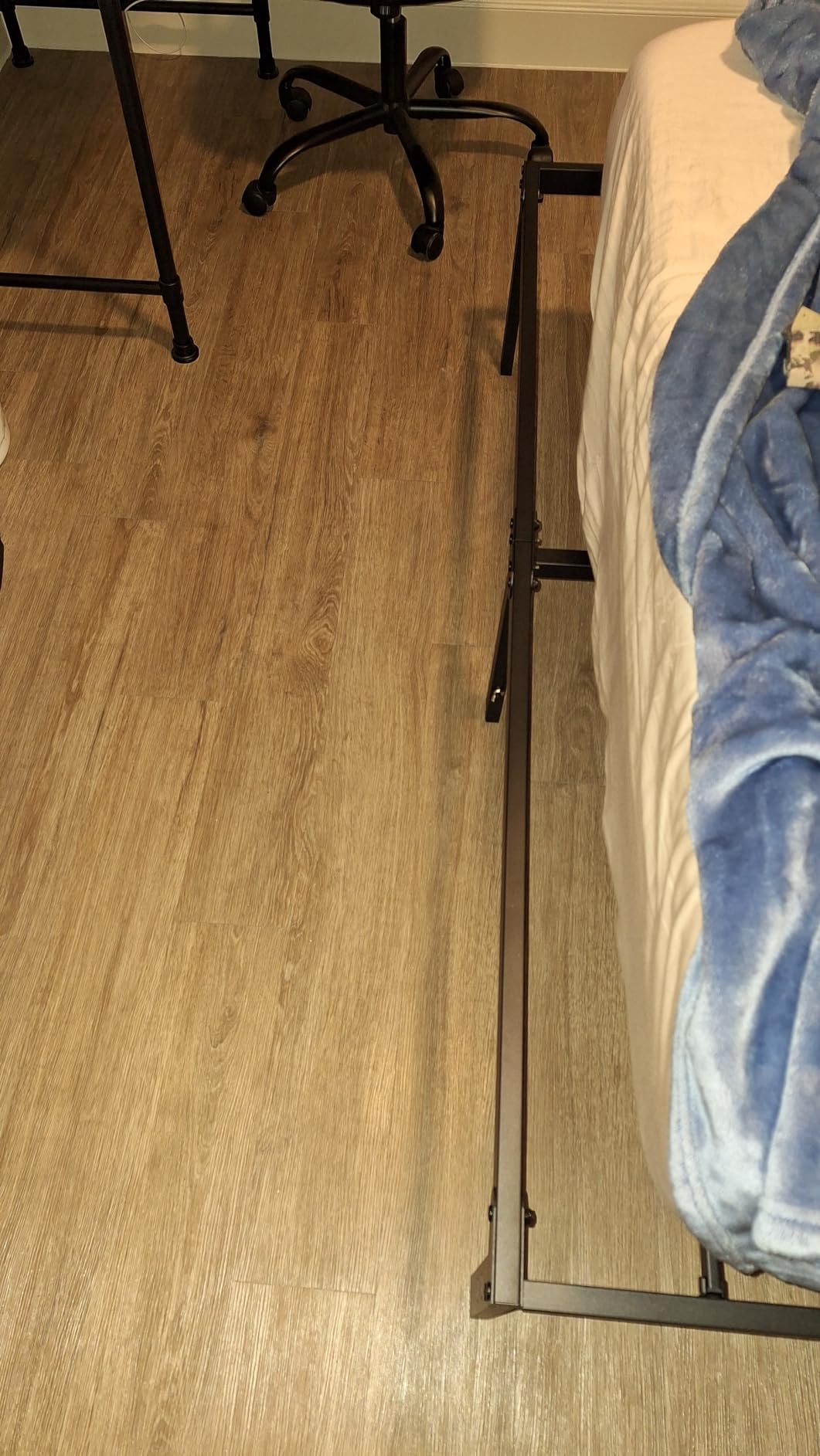 OLIXIS Full Size Bed Frame, Platform Bed Frame, 16 Inch | Heavy Duty Platform Bedframe, 700 LBS Capacity, No Box Spring Needed, Wooden Slats, Underbed Storage, Bed Frame, Honey Finish customer photo 2