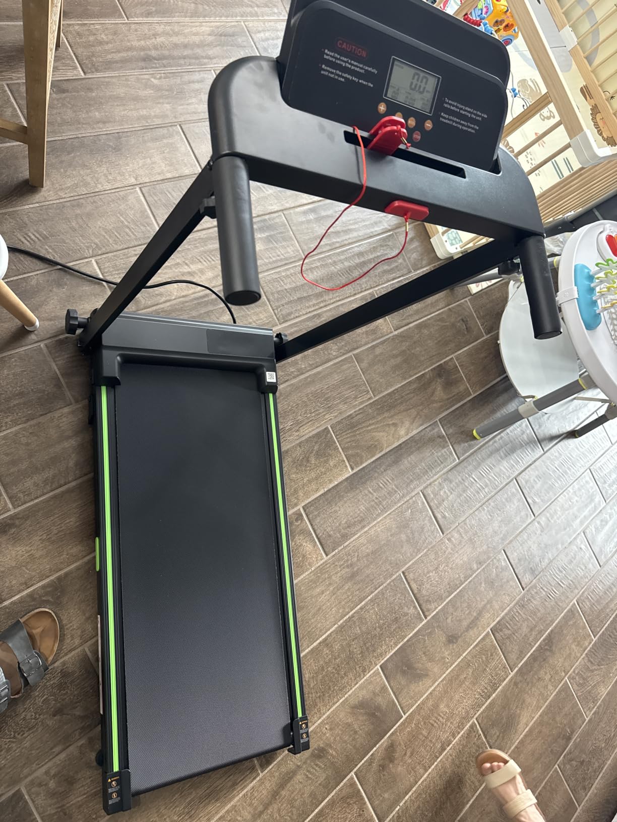 Treadmills for Home, Walking Pad with Incline, 0.6-6.2 MPH Portable Foldable Under Desk Caminadora, Eléctrica Casa Tredmill, Folding Compact Running Machine customer photo 2