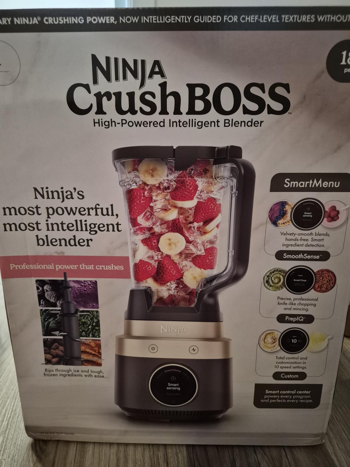 Ninja CrushBOSS Intelligent Blender, 1850PW, XL 72-oz, Mocha, LB201BR customer photo 2